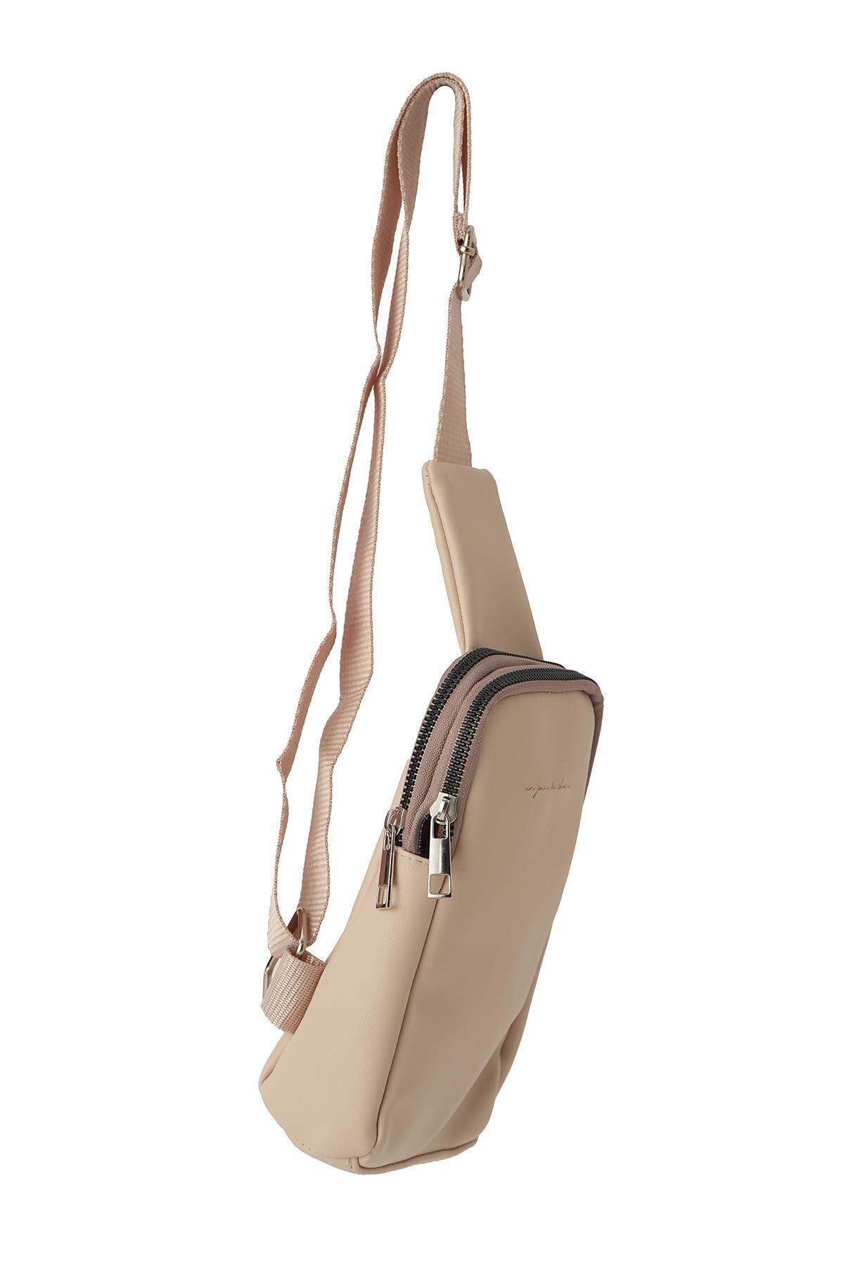 9085 Çapraz Sırt Çantası Krem - 2