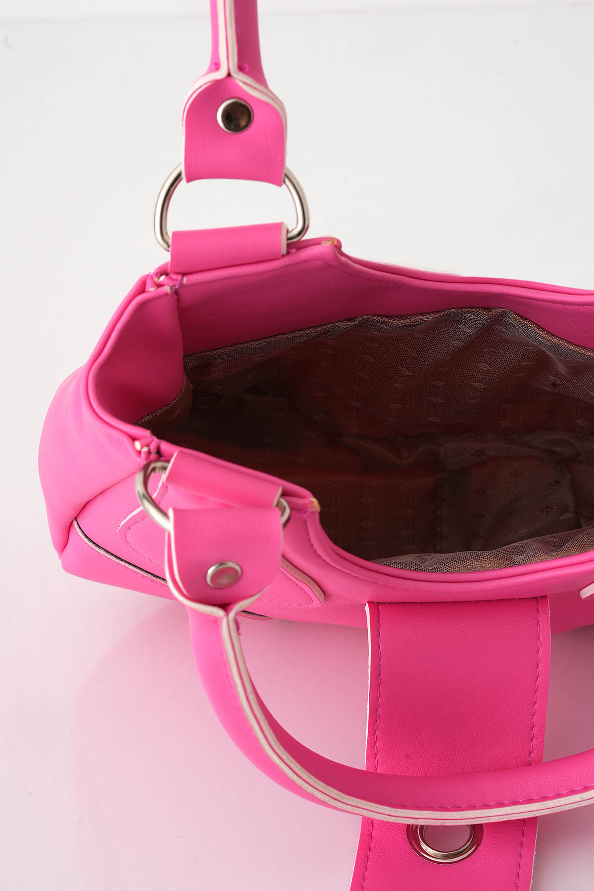 Pembe Tokalı Çanta 9090 - 5