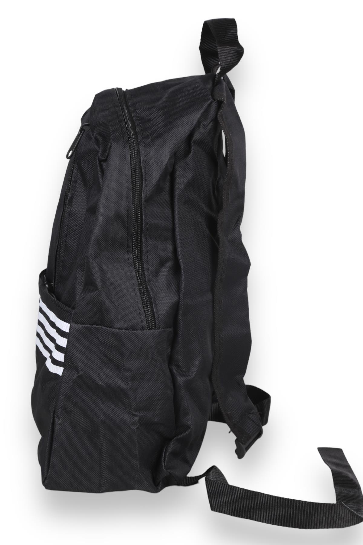 9118 Dik Fermuarlı Sırt Çantası Siyah - 2