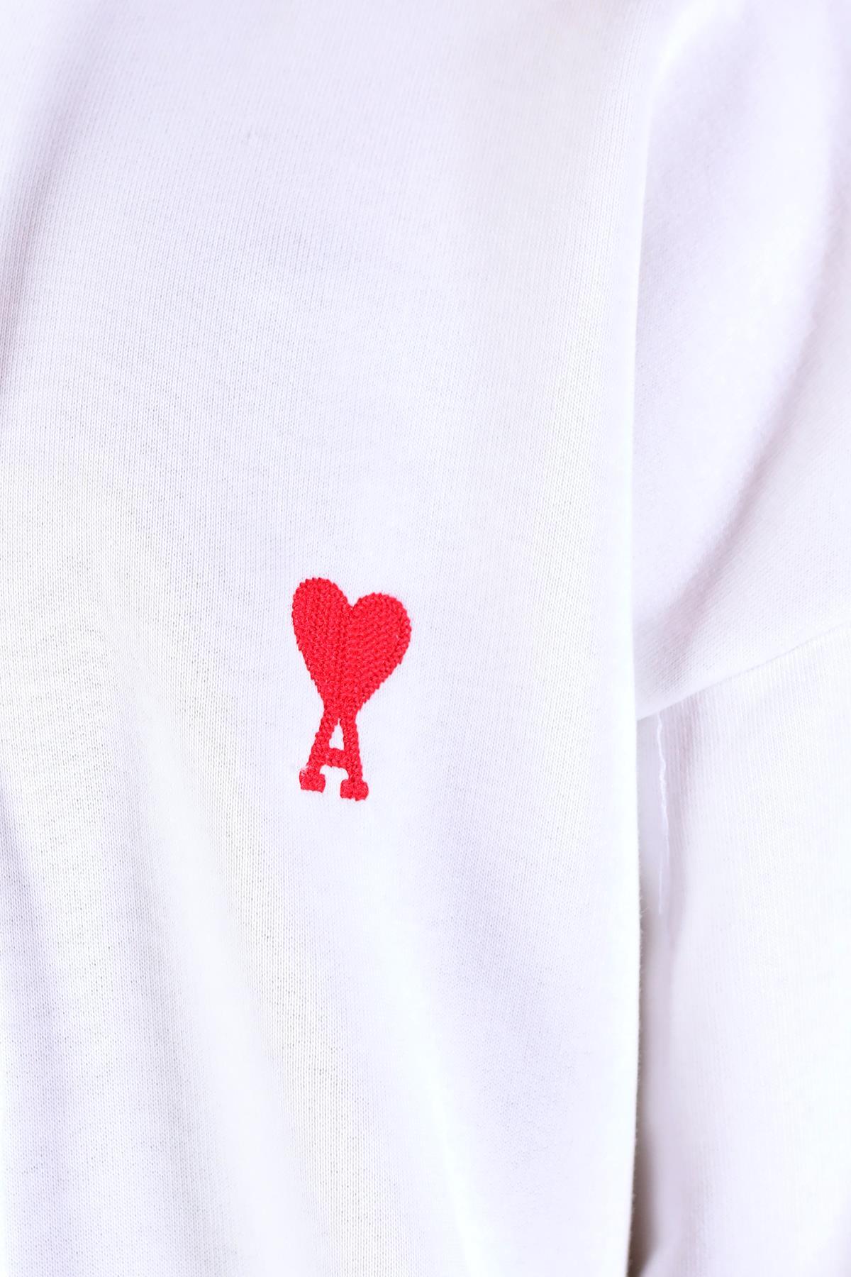 9142M Kalp Nakış Detay Fermuarlı Sweat Ekru - 4