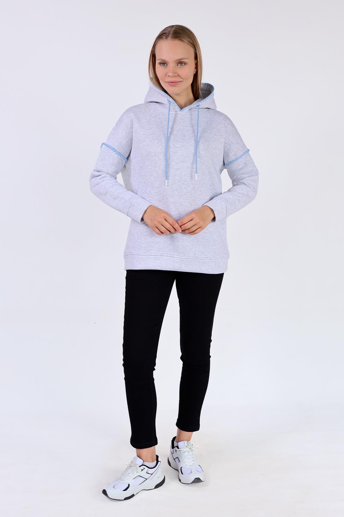 Karmelanj Kroşat Detay Sweat 9143M - 7