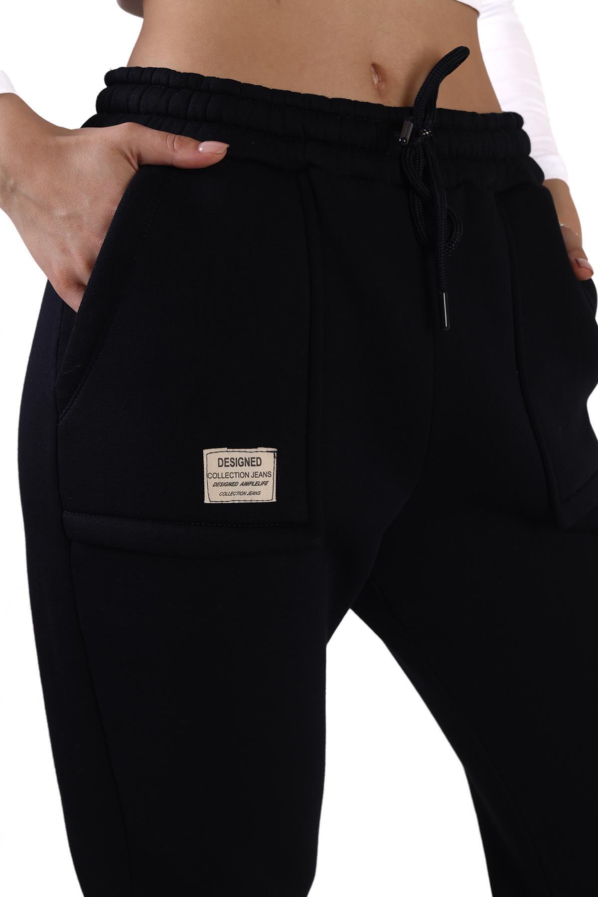 9146M Paça Fermuar Detay Slim Fit Eşofman Laci - 4