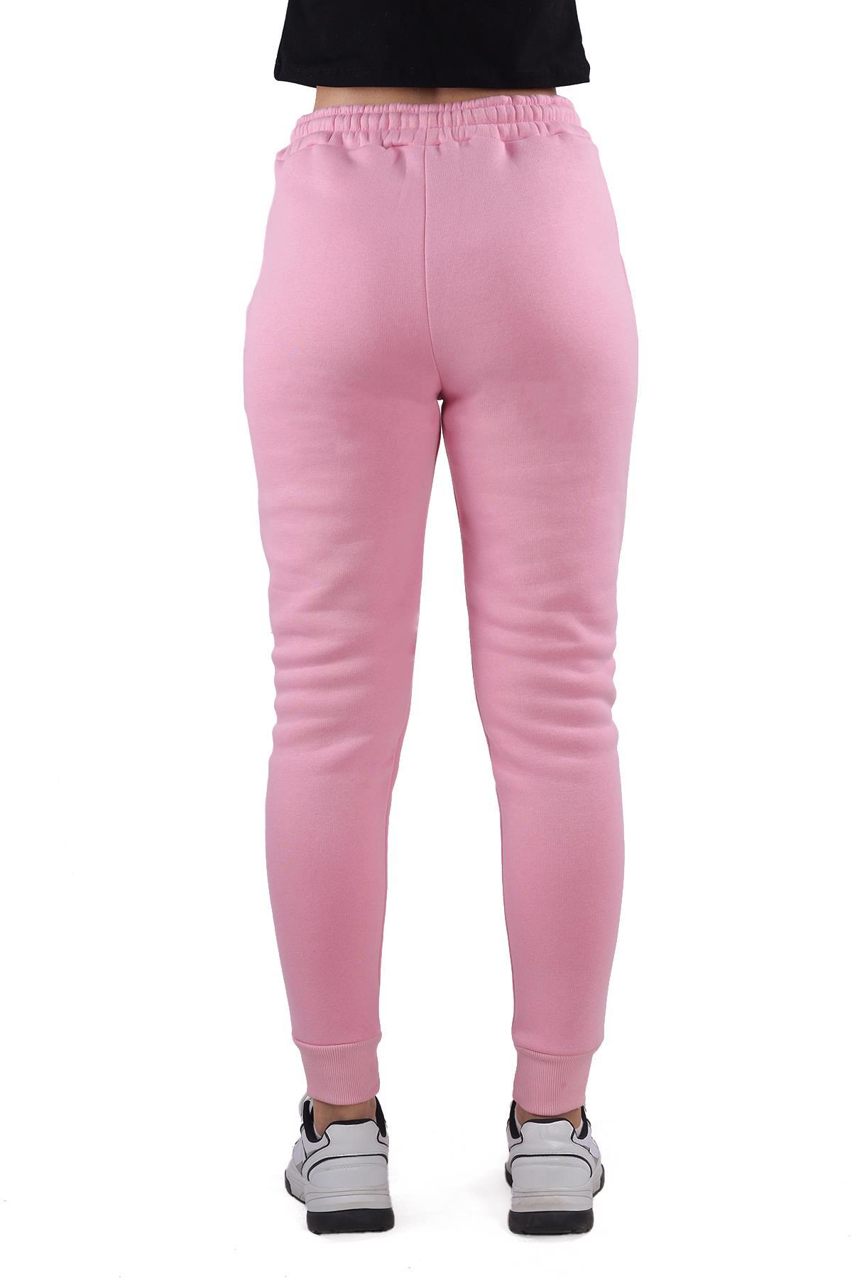 Pembe Paça Fermuar Detay Eşofman 9146M - 5