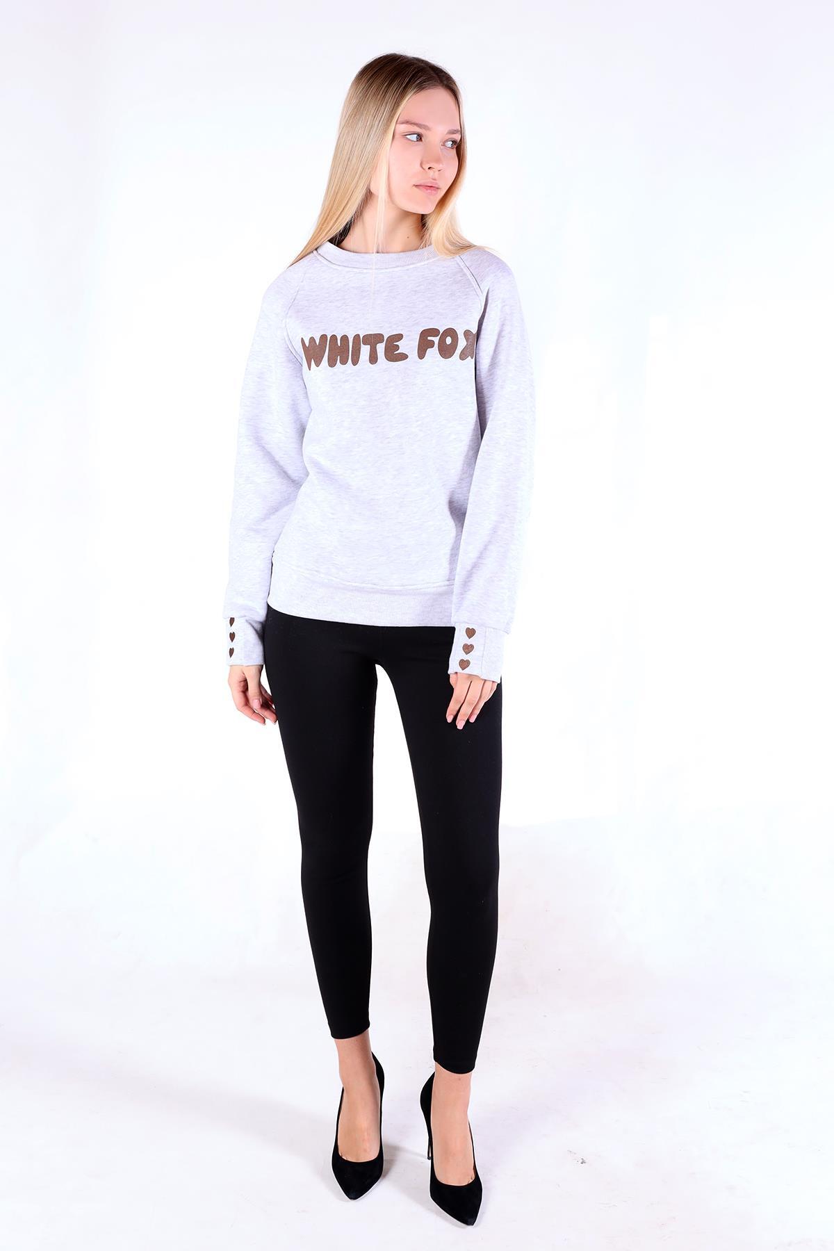 Karmelanj Whıte Fox Baskı Sweat 9149M - 2
