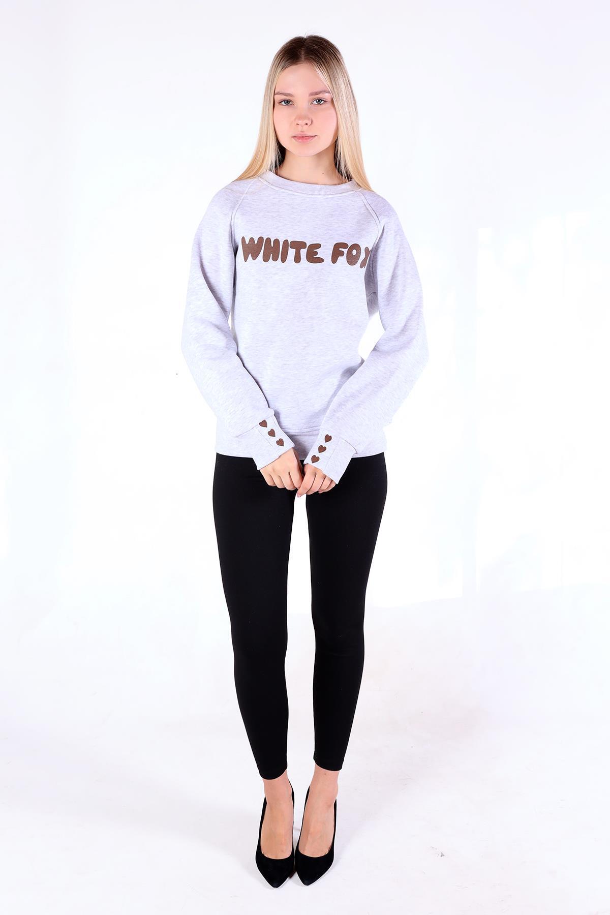 Karmelanj Whıte Fox Baskı Sweat 9149M - 6