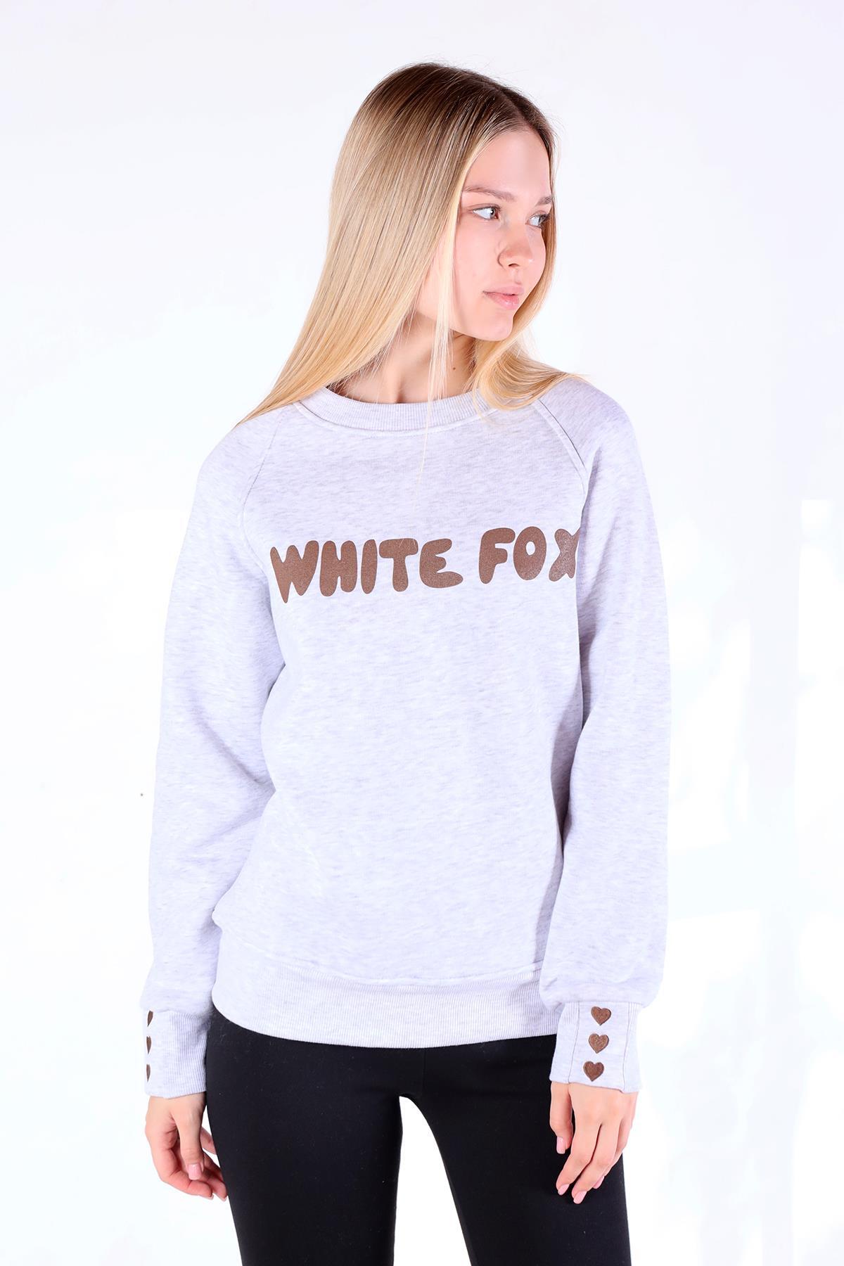 Karmelanj Whıte Fox Baskı Sweat 9149M - 3