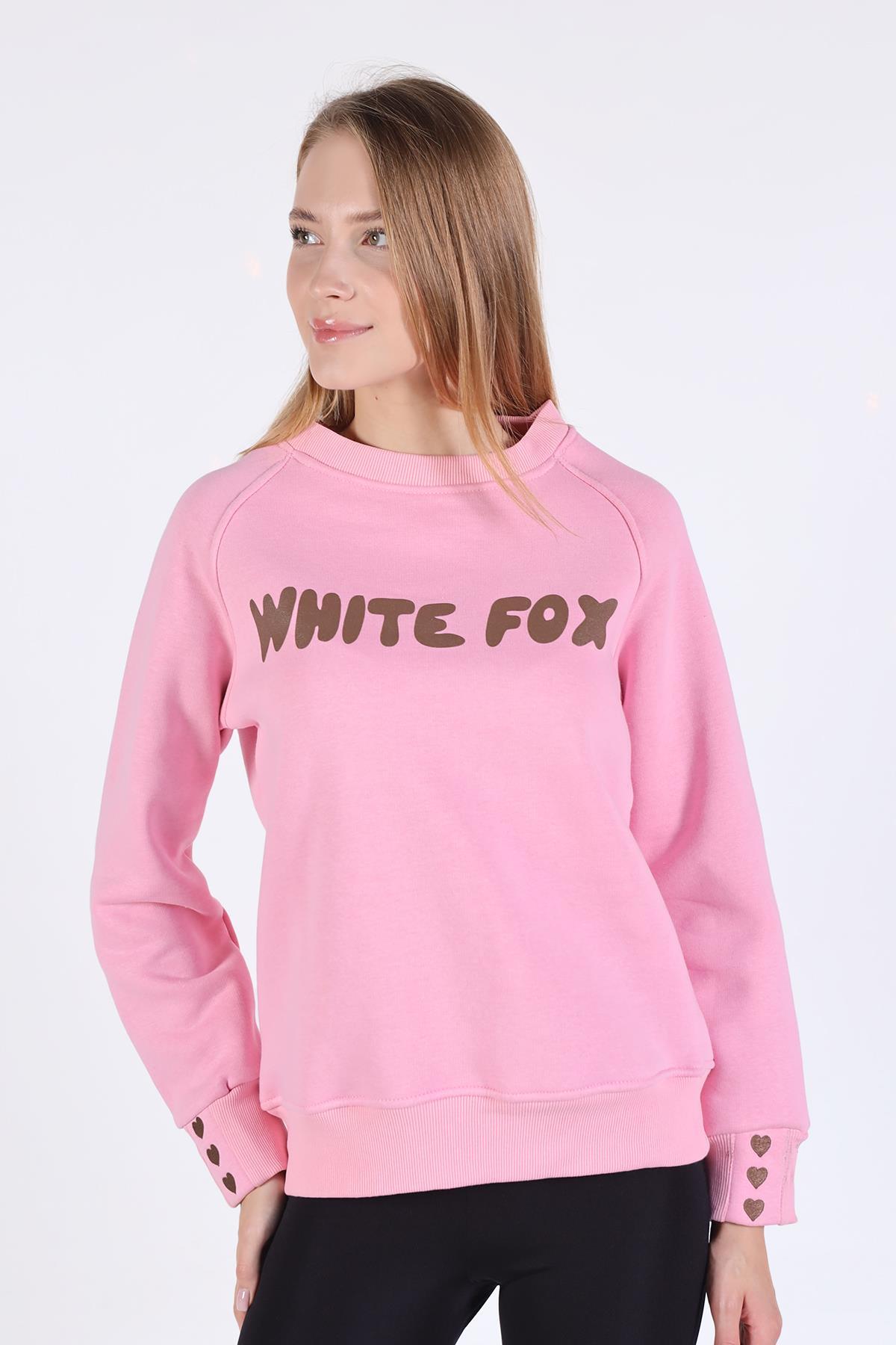9149M Whıte Fox Bakı Sweat Pembe - RAYS