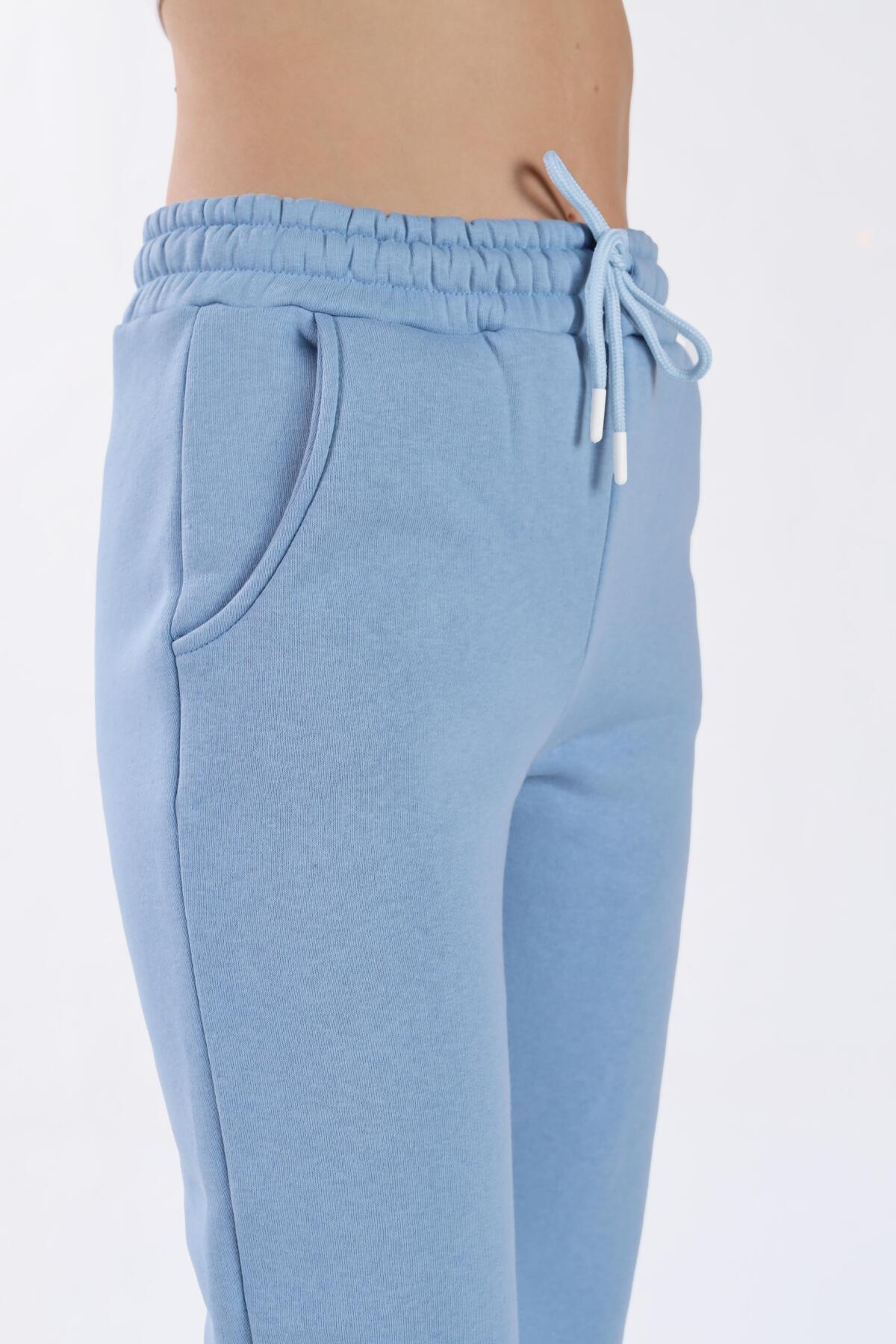 Bebe Mavi Paça Lastik Cepli Eşofman TCR-9151M - 5