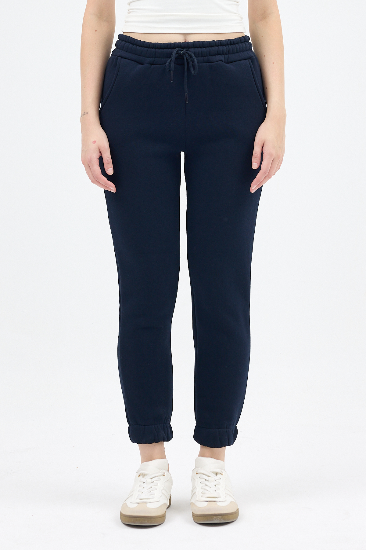 Laci Paçası Lastikli Kadın Jogger Eşofman Altı TCR-9151M - 2