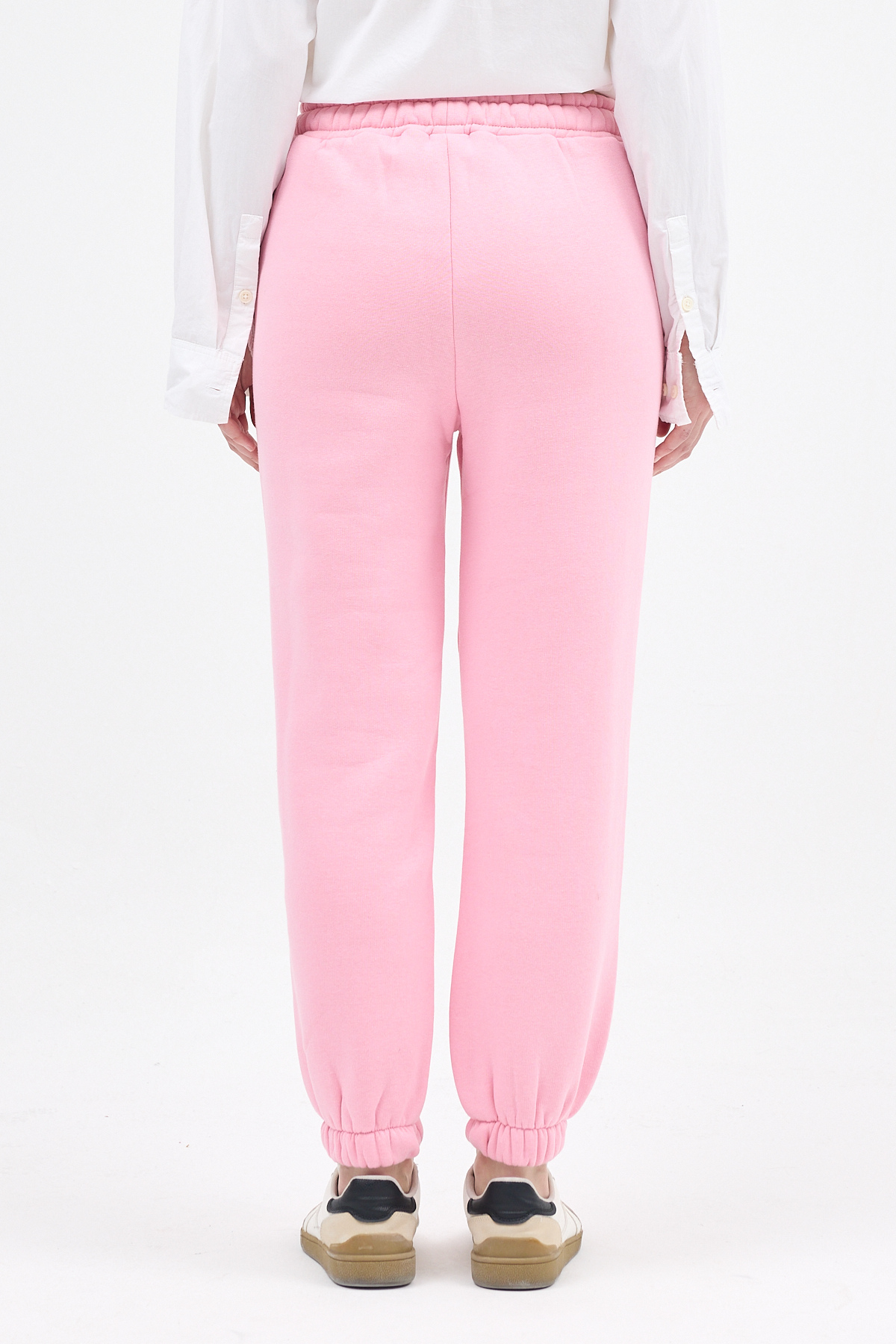 Pembe Paçası Lastikli Kadın Jogger Eşofman Altı TCR-9151M - 5