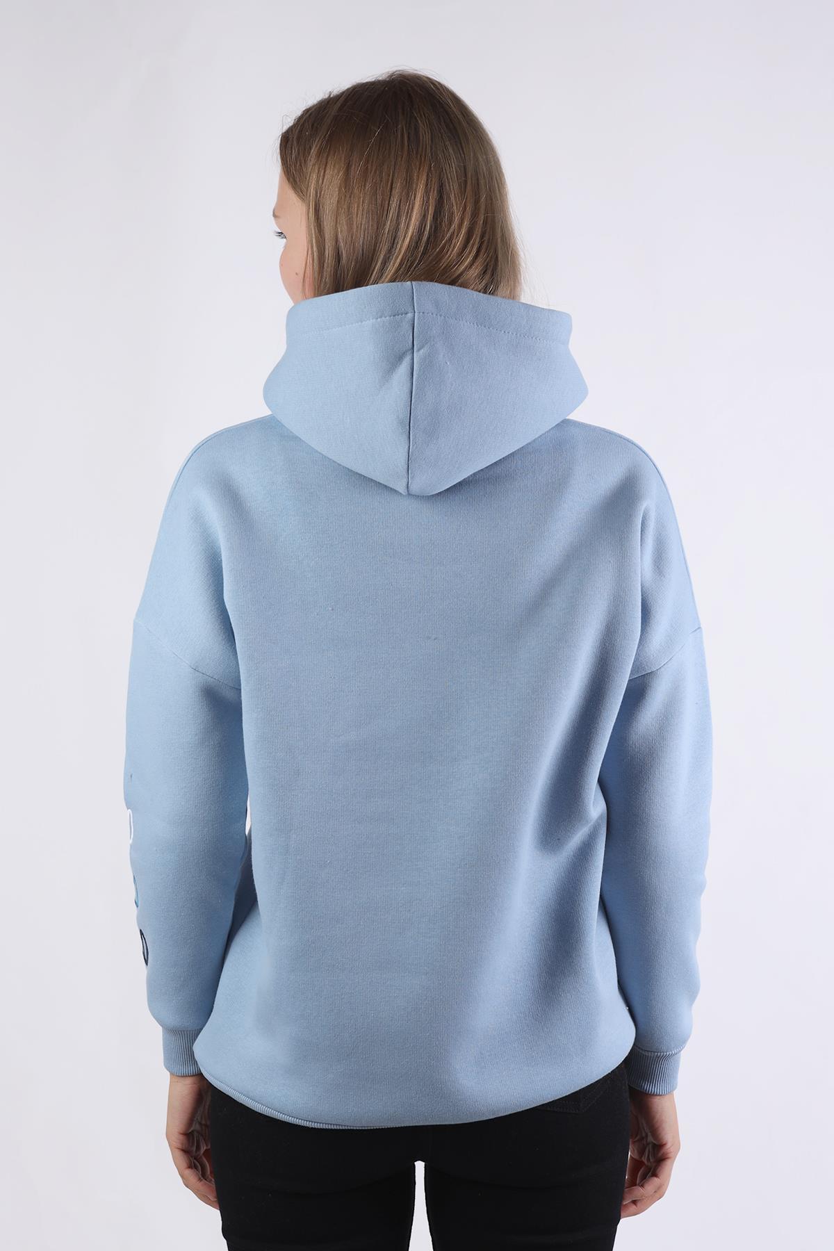 Mavi Kalp Nakışlı Sweat 9154M - 7