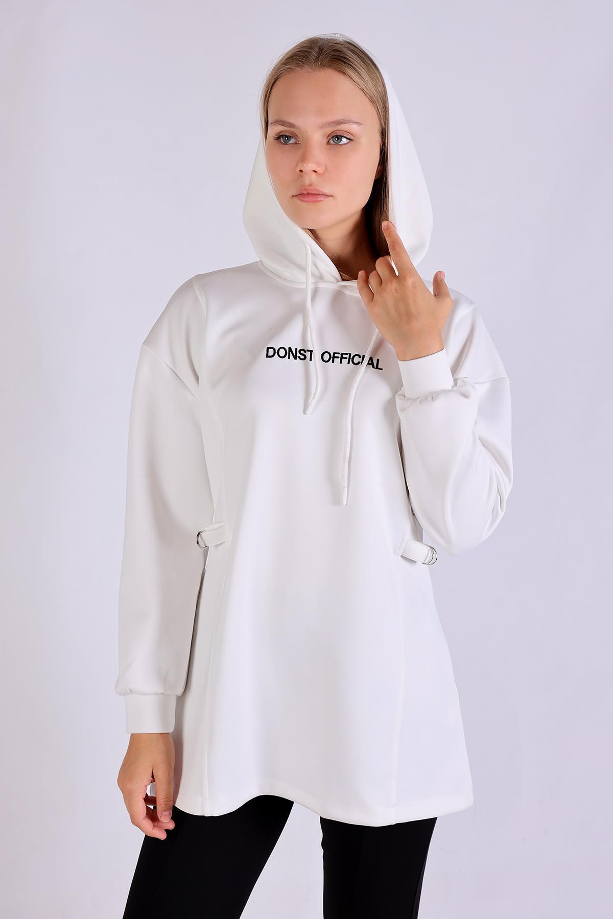 Beyaz Yazı Detay Tunik 9158M - 3