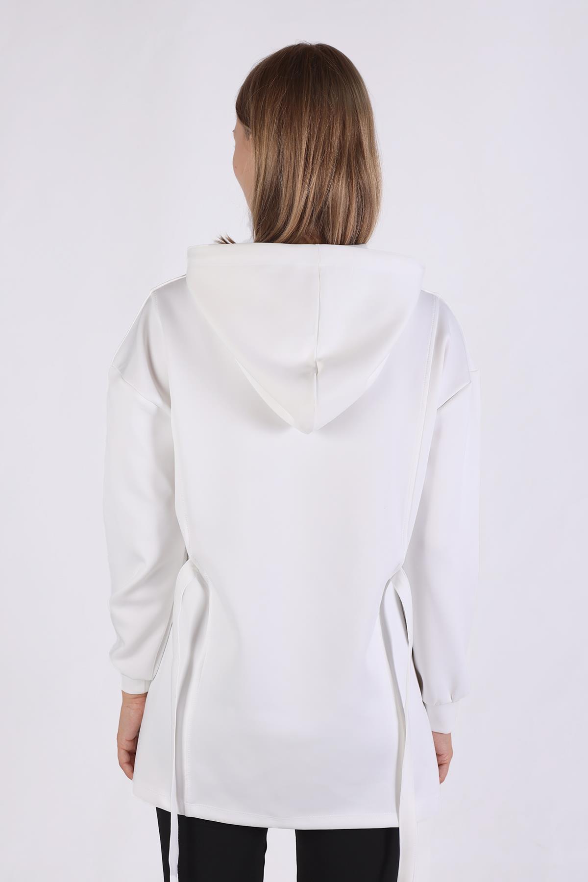 Beyaz Yazı Detay Tunik 9158M - 5