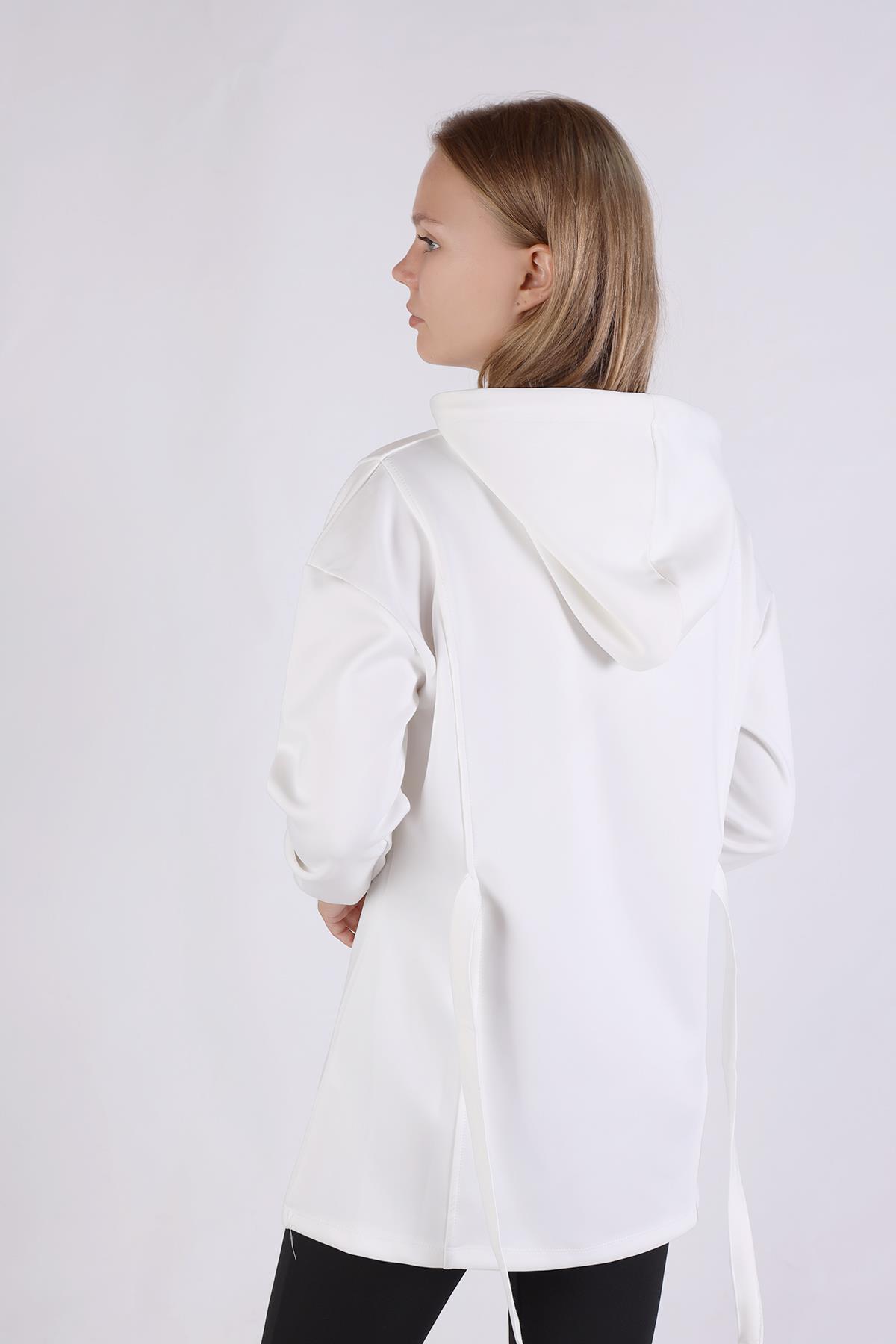 Beyaz Yazı Detay Tunik 9158M - 10