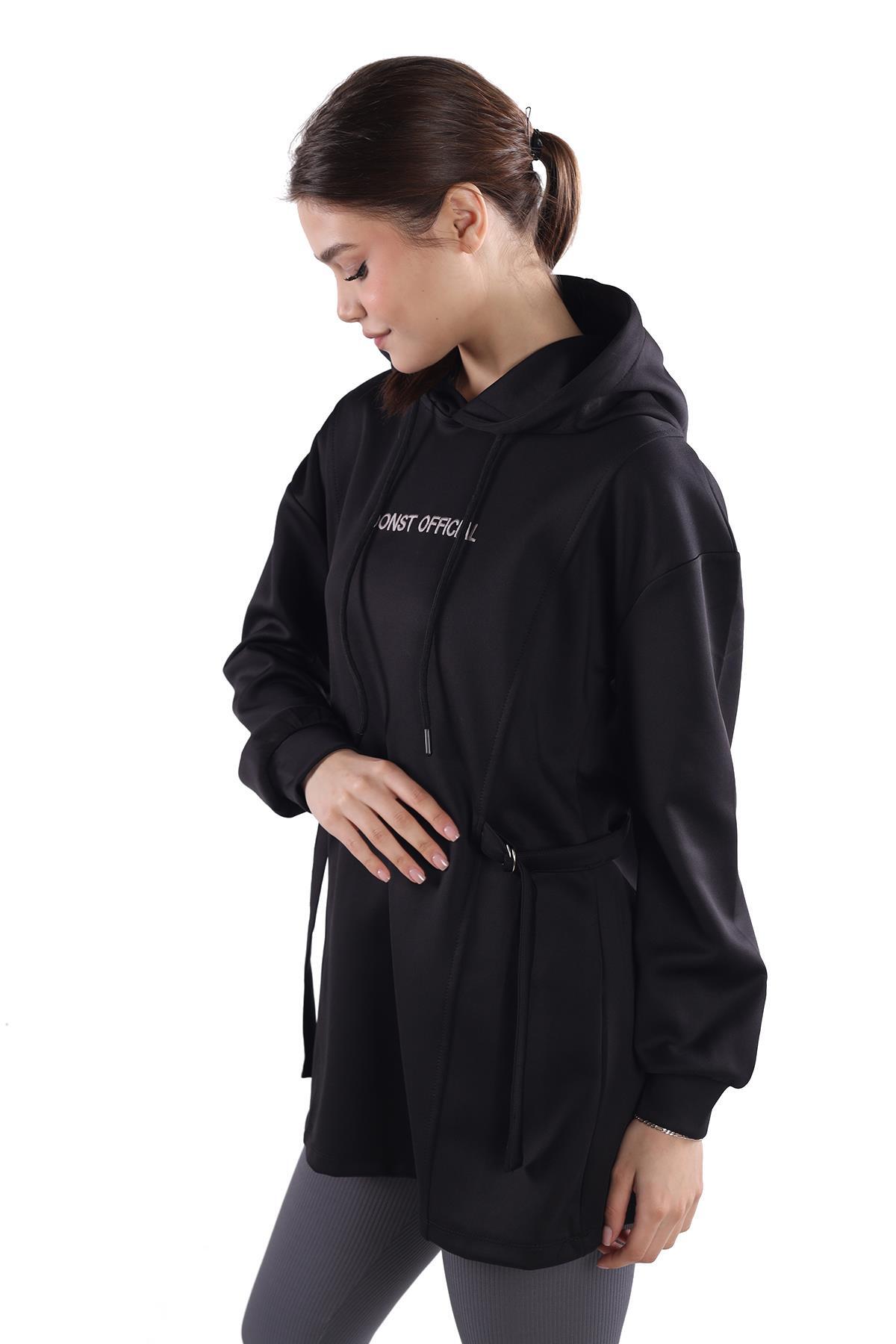 Siyah Yazı Detay Tunik 9158M - 3