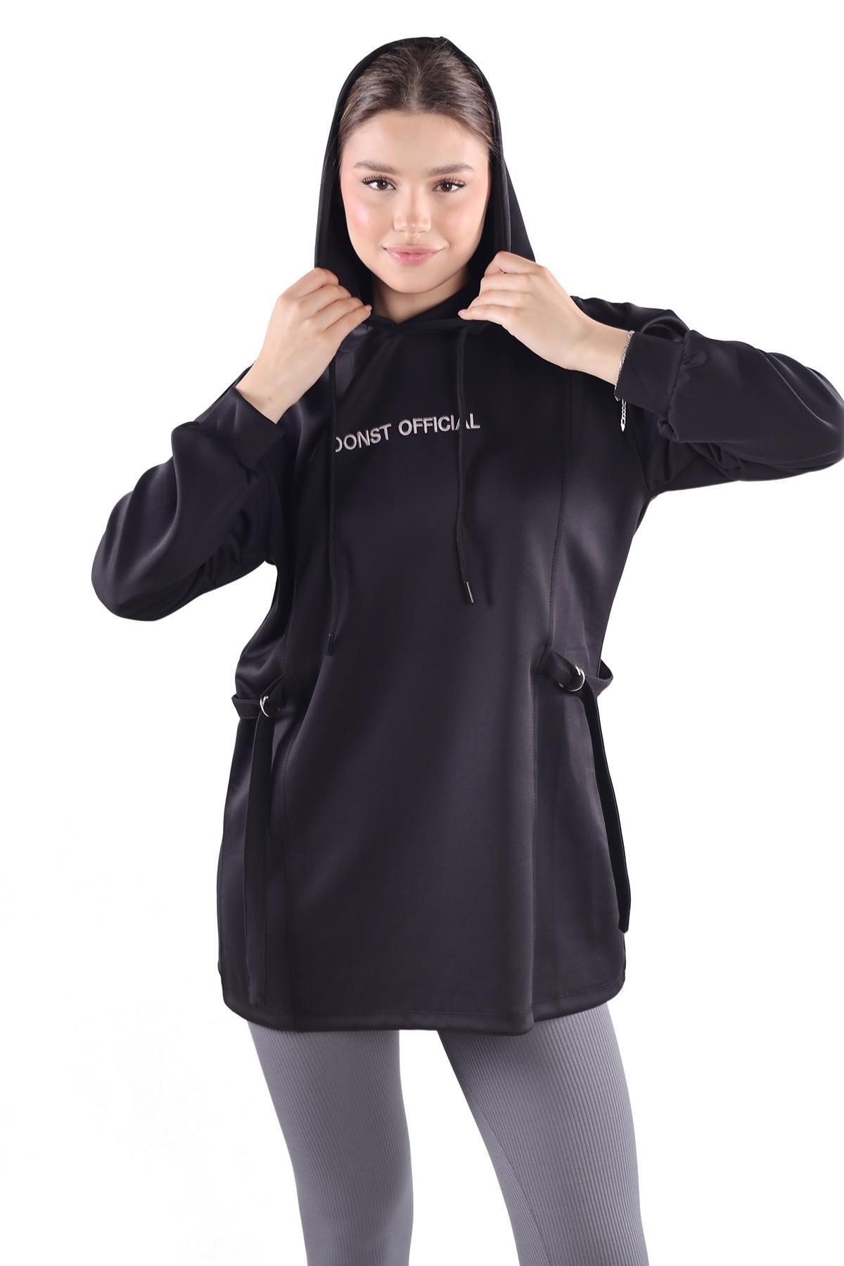 Siyah Yazı Detay Tunik 9158M - 6