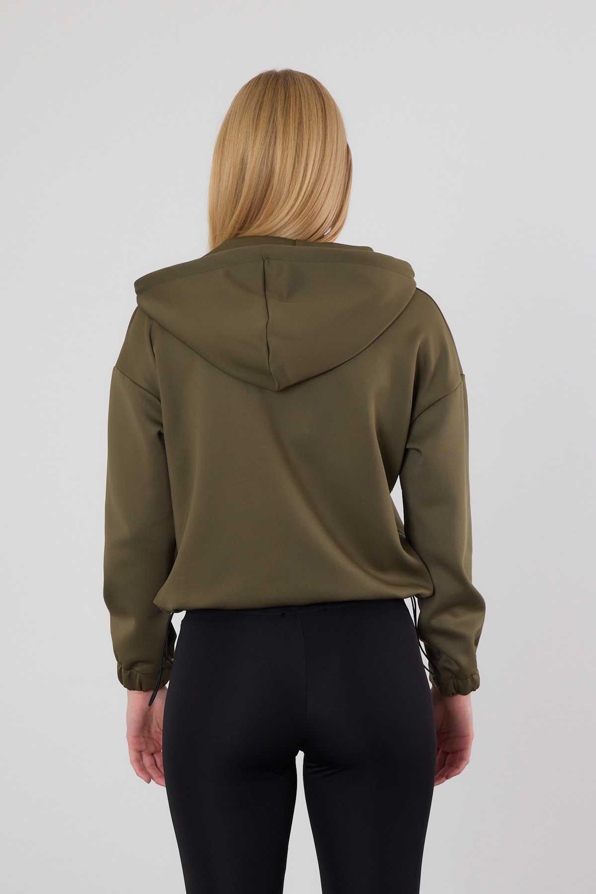 Haki Dalgıç Detay Cepli Sweat 9159M - 6