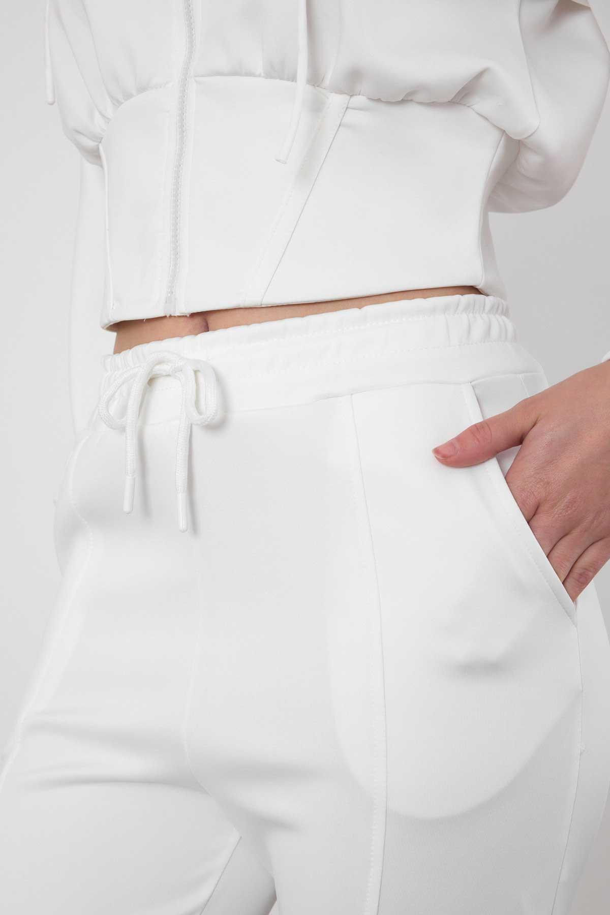 Beyaz Çiçek Detay Dalgıç Takım 9160M - 3