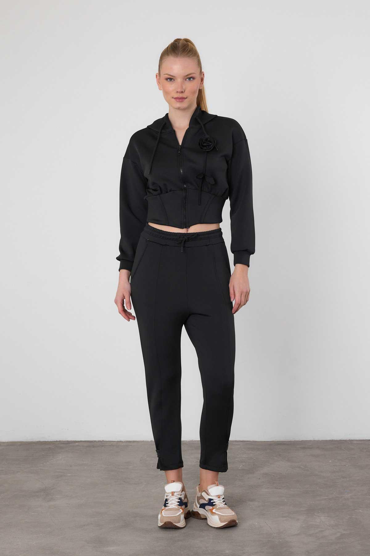 9160M Çiçek Detay Dalgıç Takım Siyah - RAYS