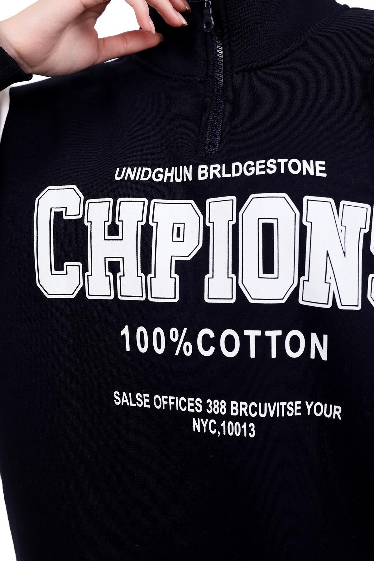 Laci Yazı Detay Sweat 9168M - 5