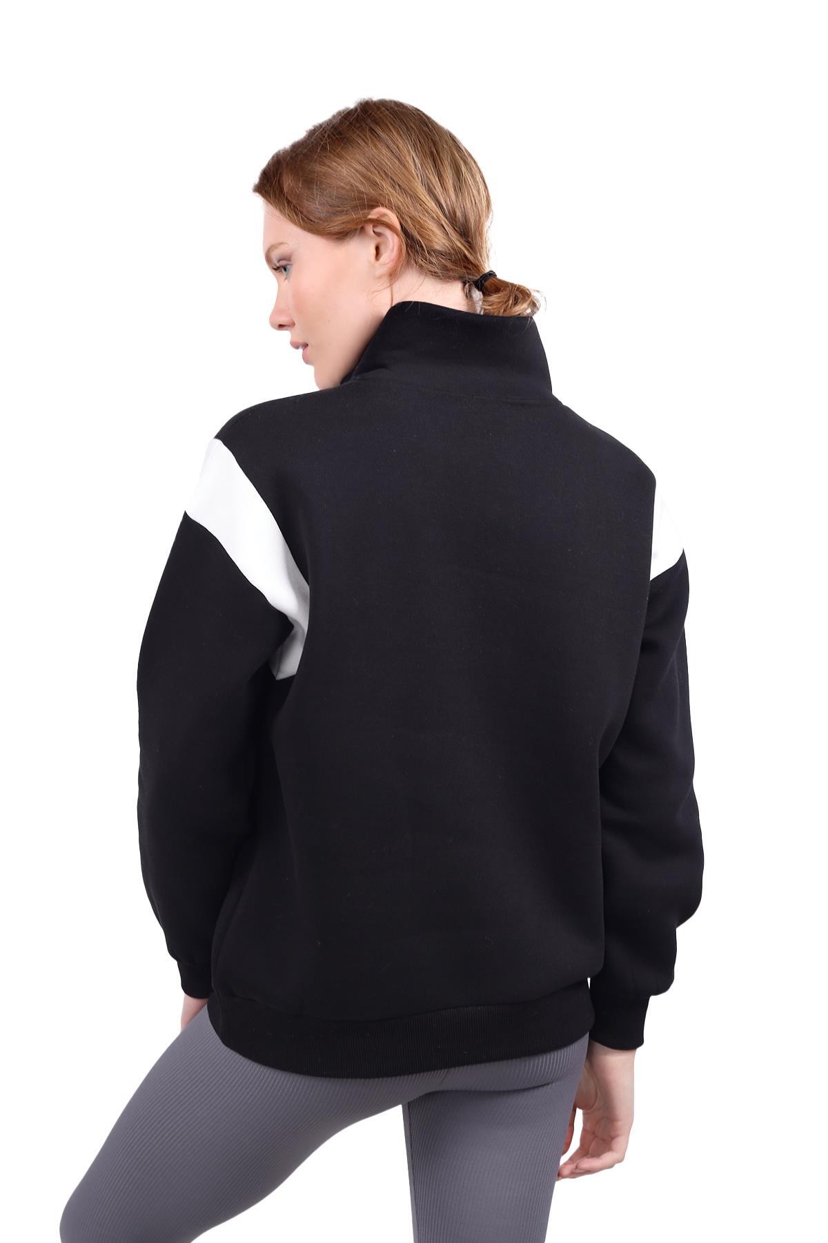 Siyah Yazı Detay Sweat 9168M - 6