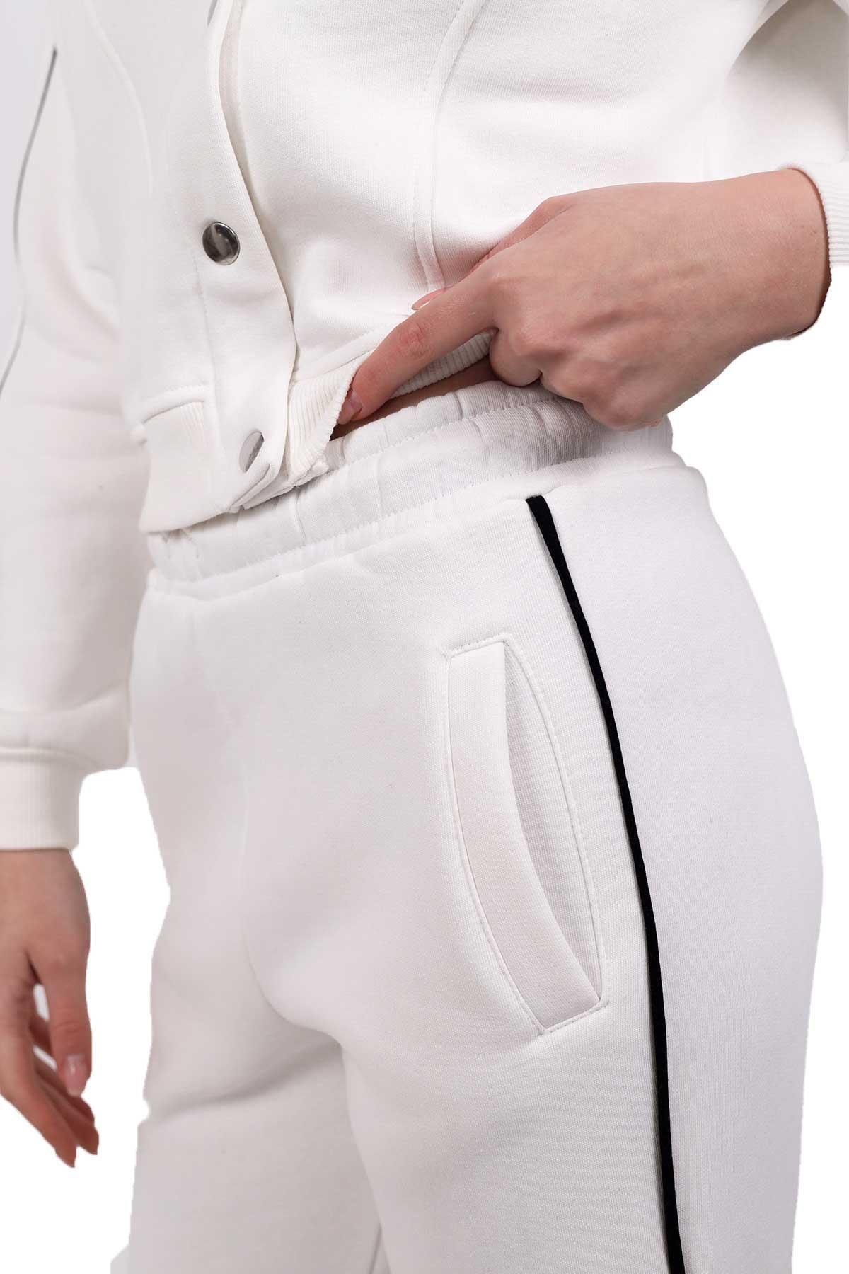 Ekru Arka Baskı Detay Eşofman Takımı 9170M - 4