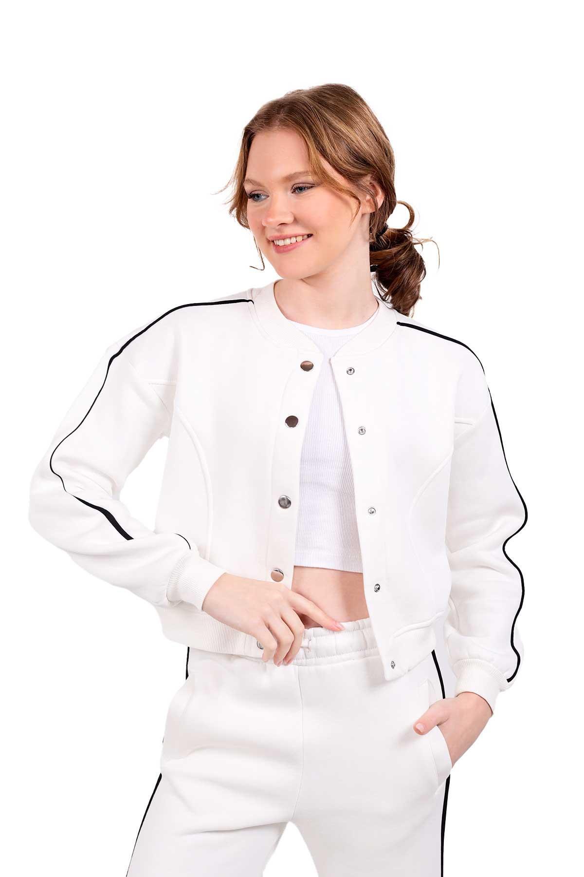 Ekru Arka Baskı Detay Eşofman Takımı 9170M - 8