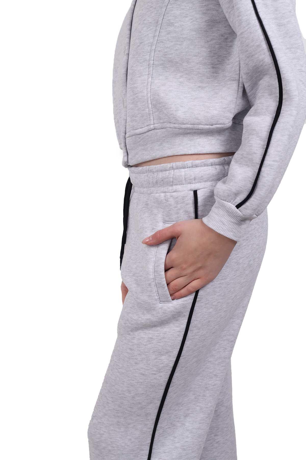 Gri Arka Baskı Detay Eşofman Takımı 9170M - 4