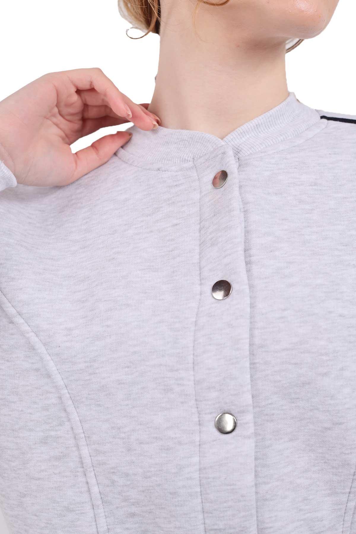 Gri Arka Baskı Detay Eşofman Takımı 9170M - 5