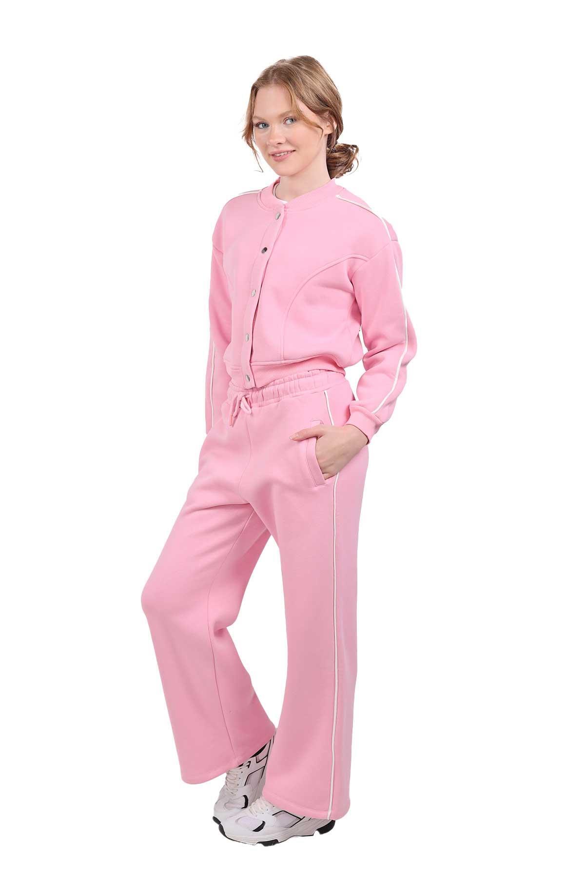 Pembe Arka Baskı Detay Eşofman Takımı 9170M - 1