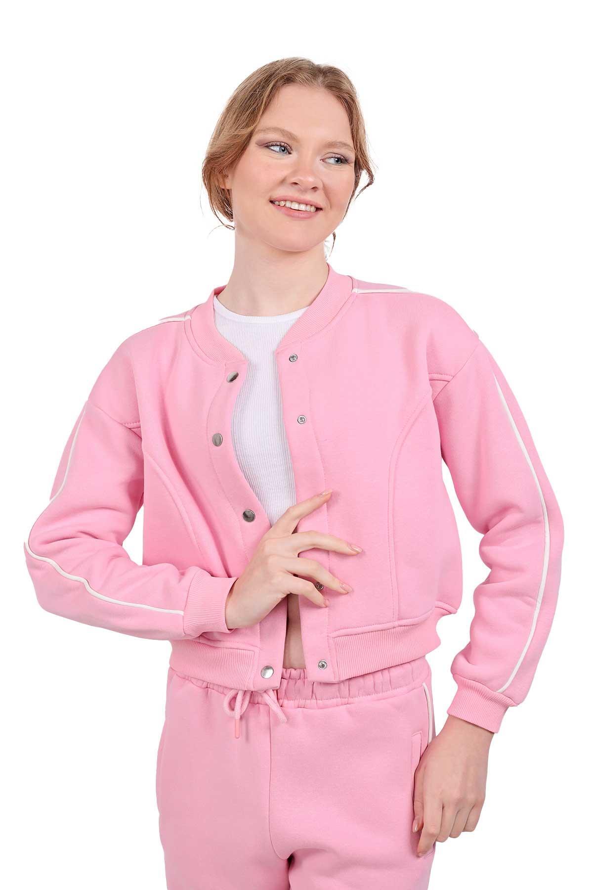 Pembe Arka Baskı Detay Eşofman Takımı 9170M - 2