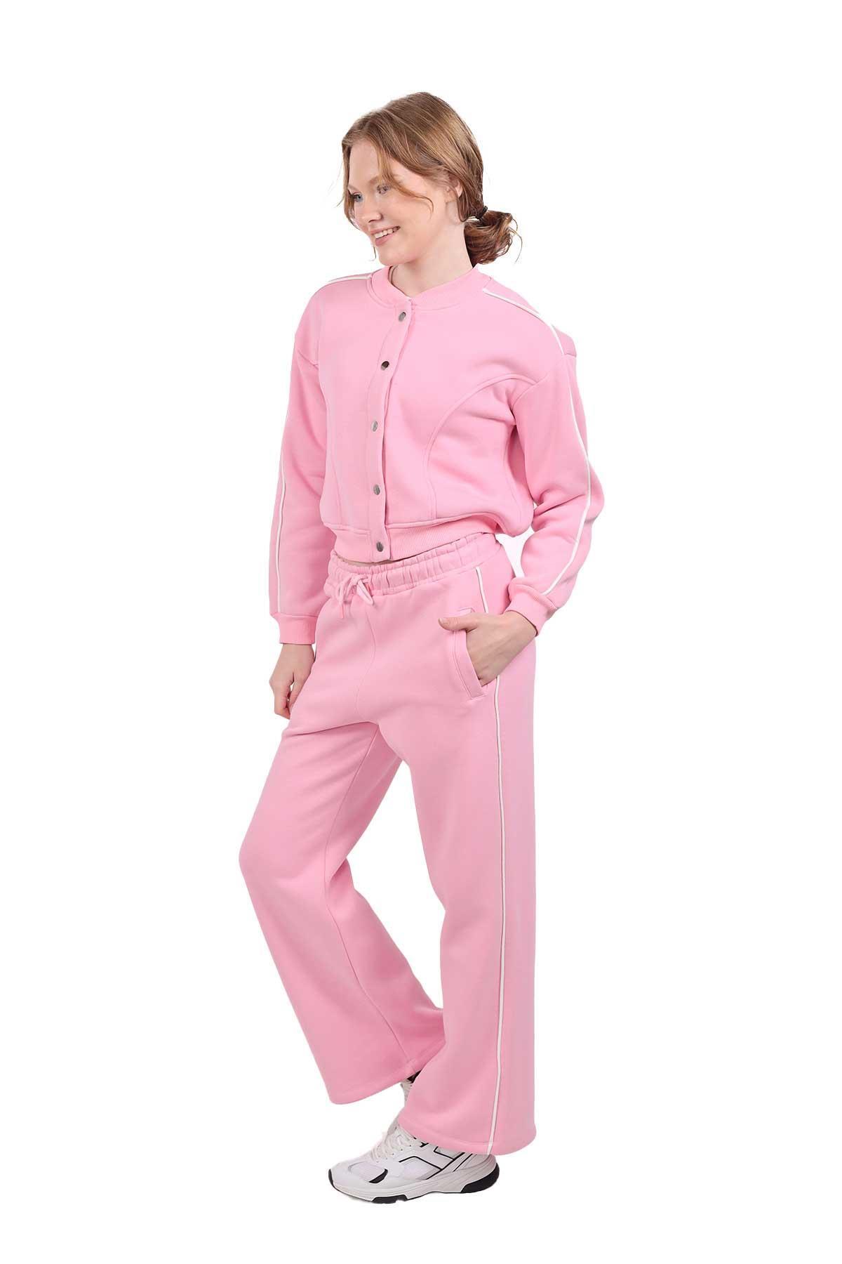 Pembe Arka Baskı Detay Eşofman Takımı 9170M - 8