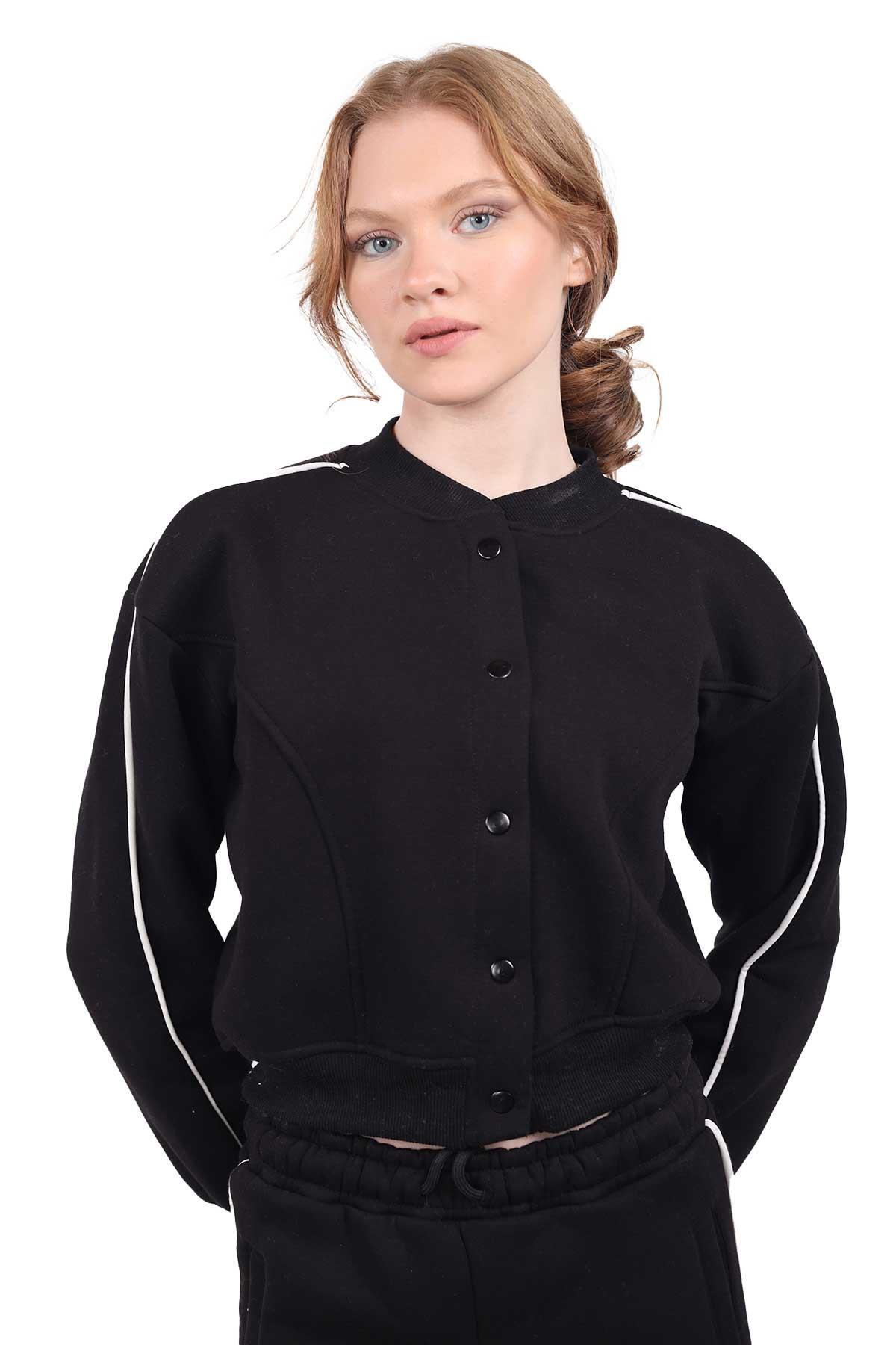 9170M Arka Baskı Detay Eşofman Takımı Siyah - RAYS