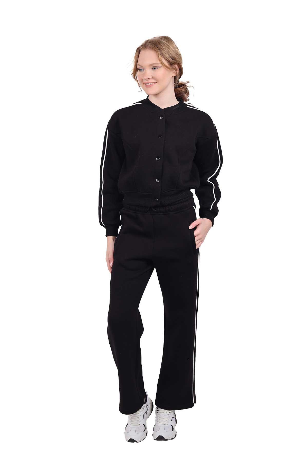 Siyah Arka Baskı Detay Eşofman Takımı 9170M 