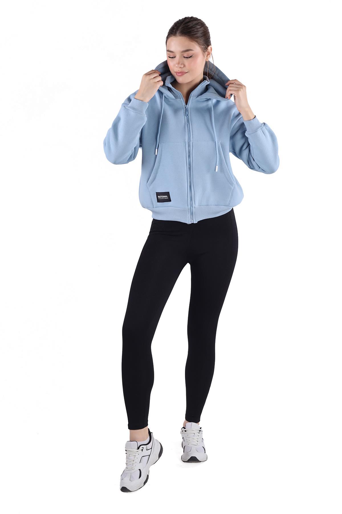 Mavi Fermuar Detay Sweat 9171M - 3