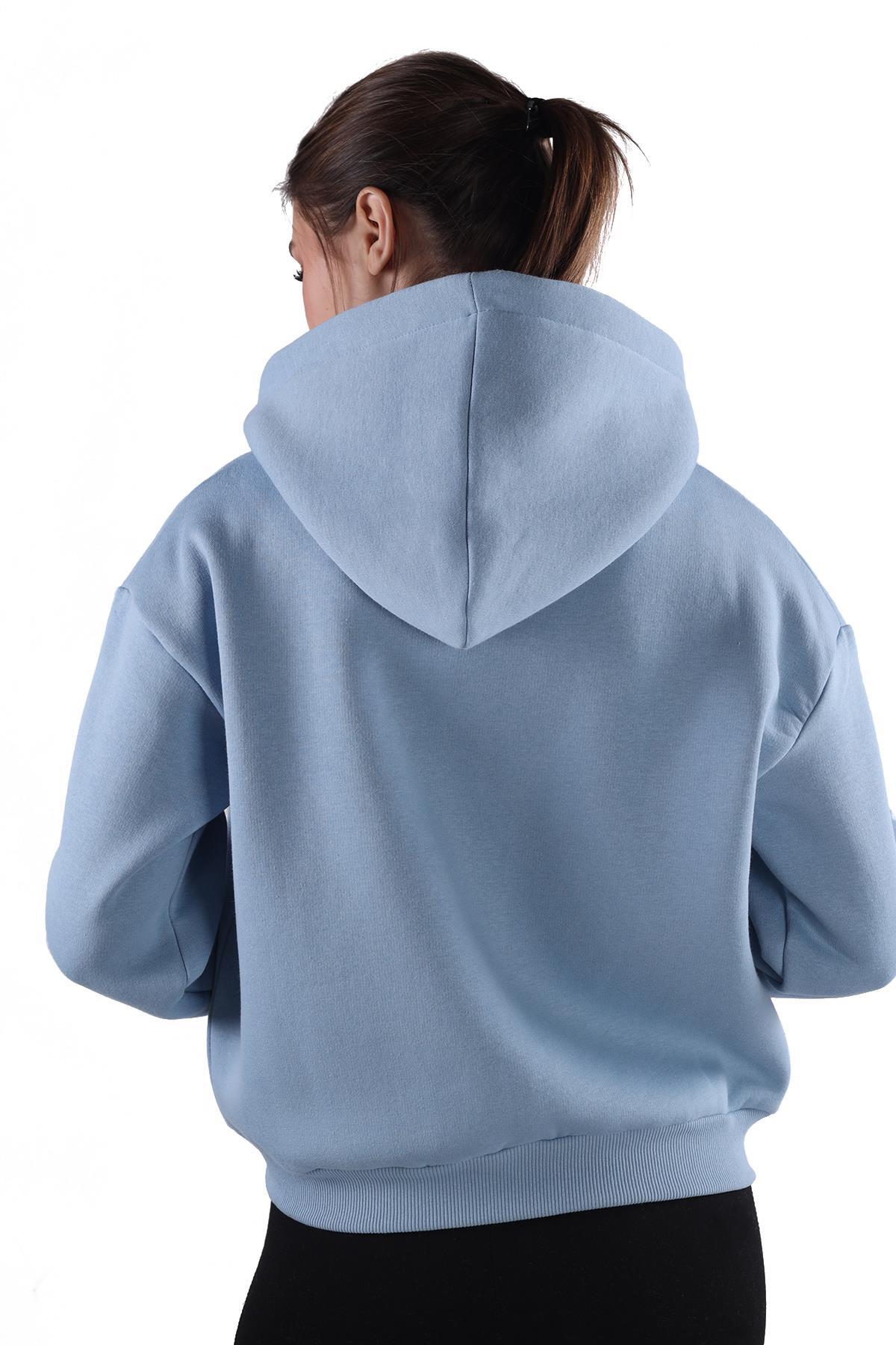 Mavi Fermuar Detay Sweat 9171M - 5
