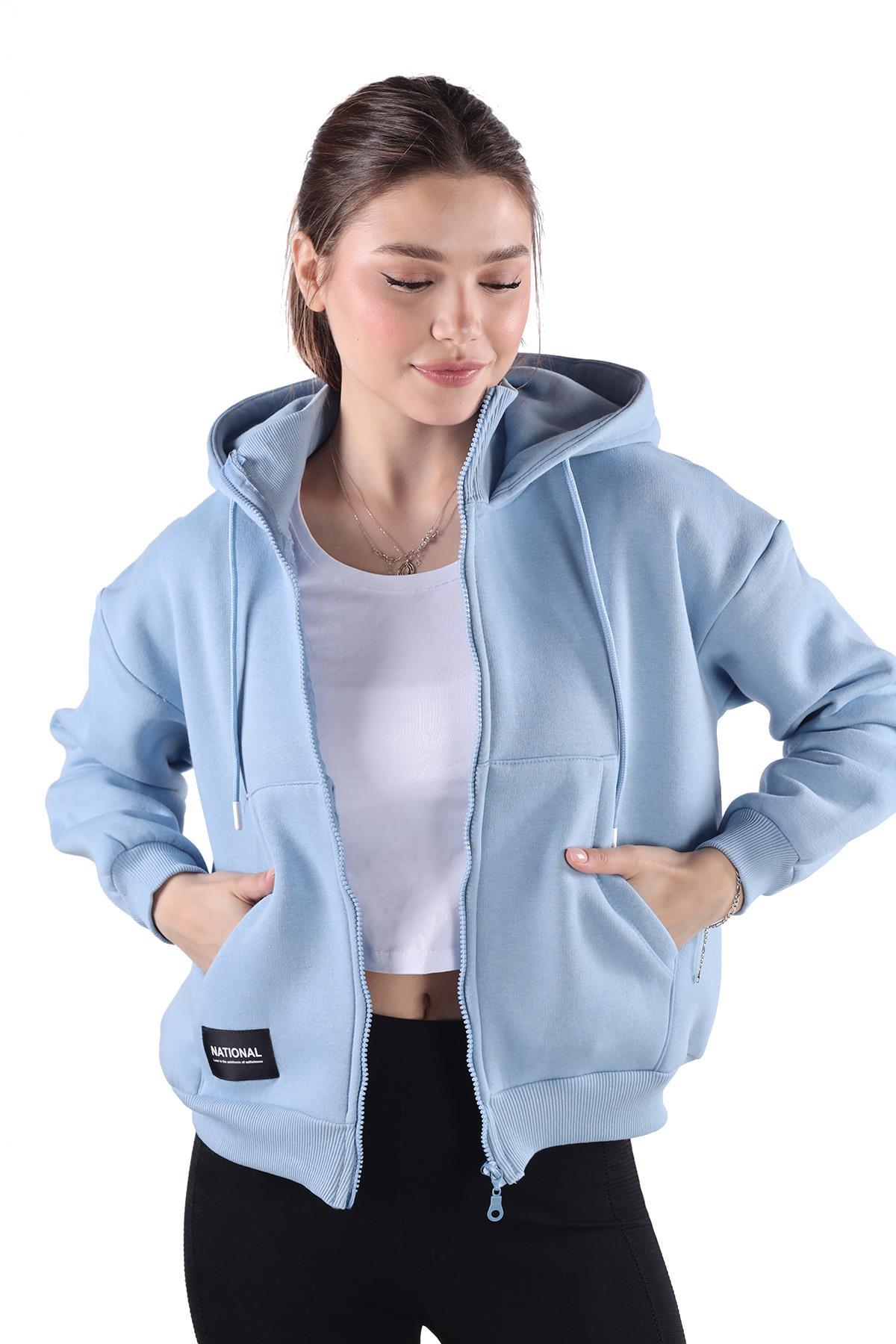 Mavi Fermuar Detay Sweat 9171M - 7