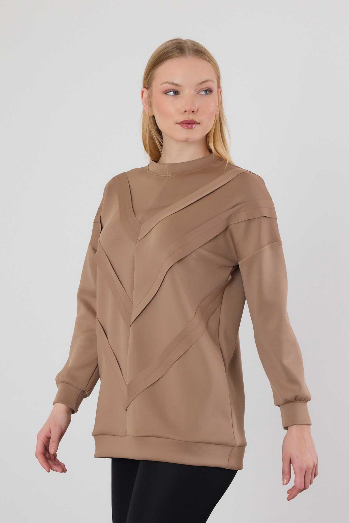 Vizon Şerit Detay Sweat 9180M - 8