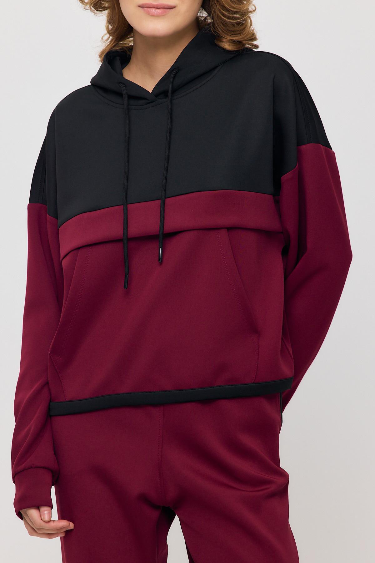 Bordo Kanguru Cep Garnili Eşofman Takımı 9183M - RAYS