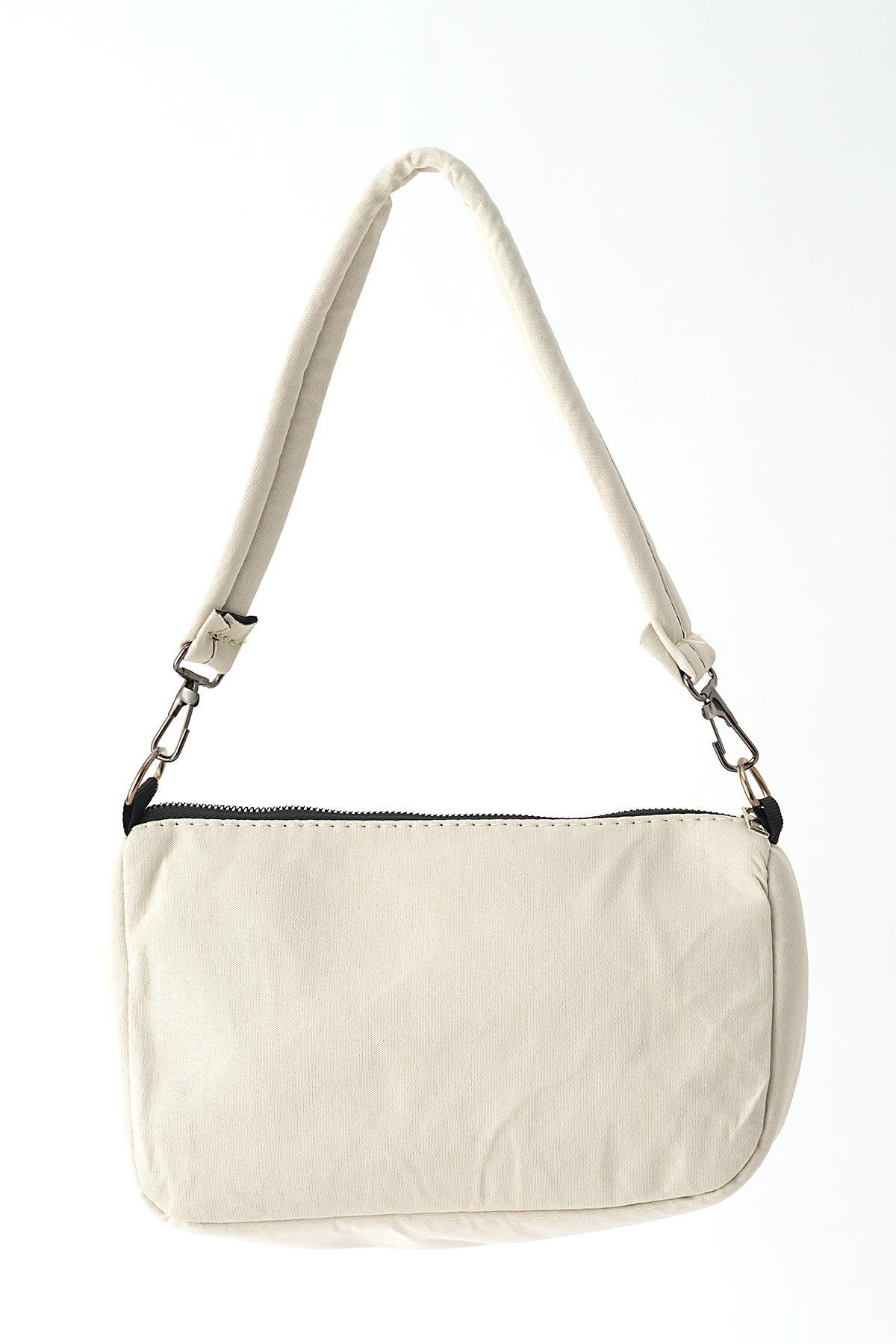 Krem Kancalı Baget Çanta 9201 - 2