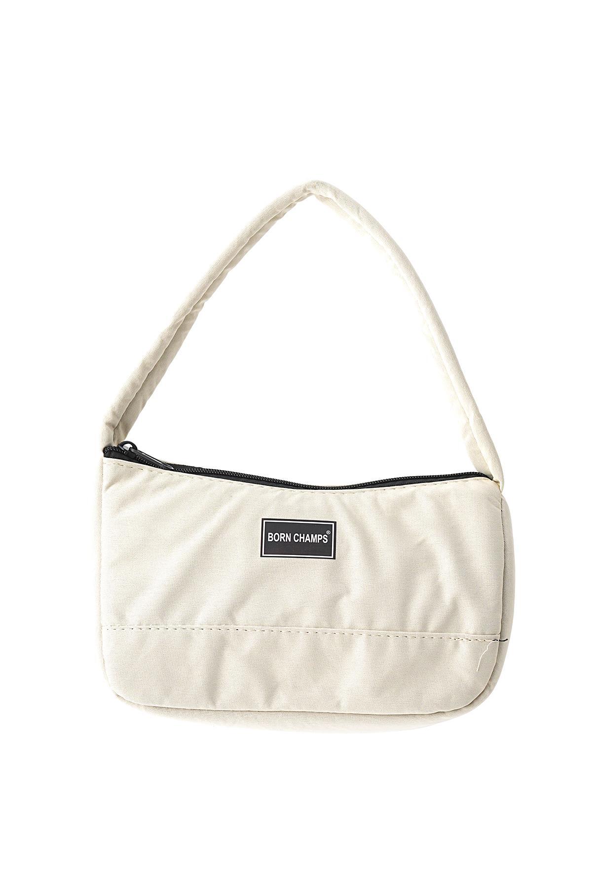 Krem Armalı Baget Çanta 9203 - 3