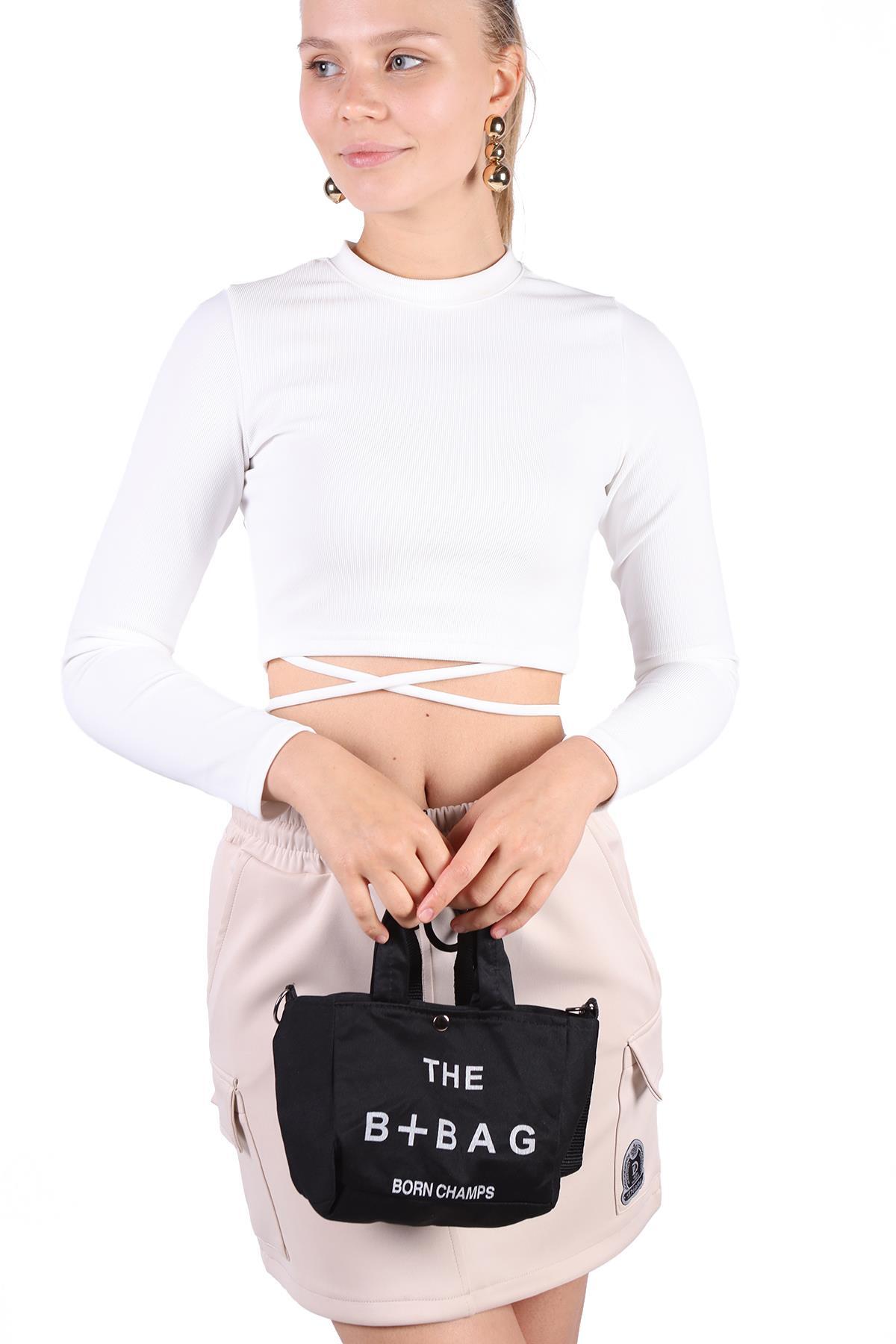 Siyah The B-Bag Mini Çanta 9204 - 2