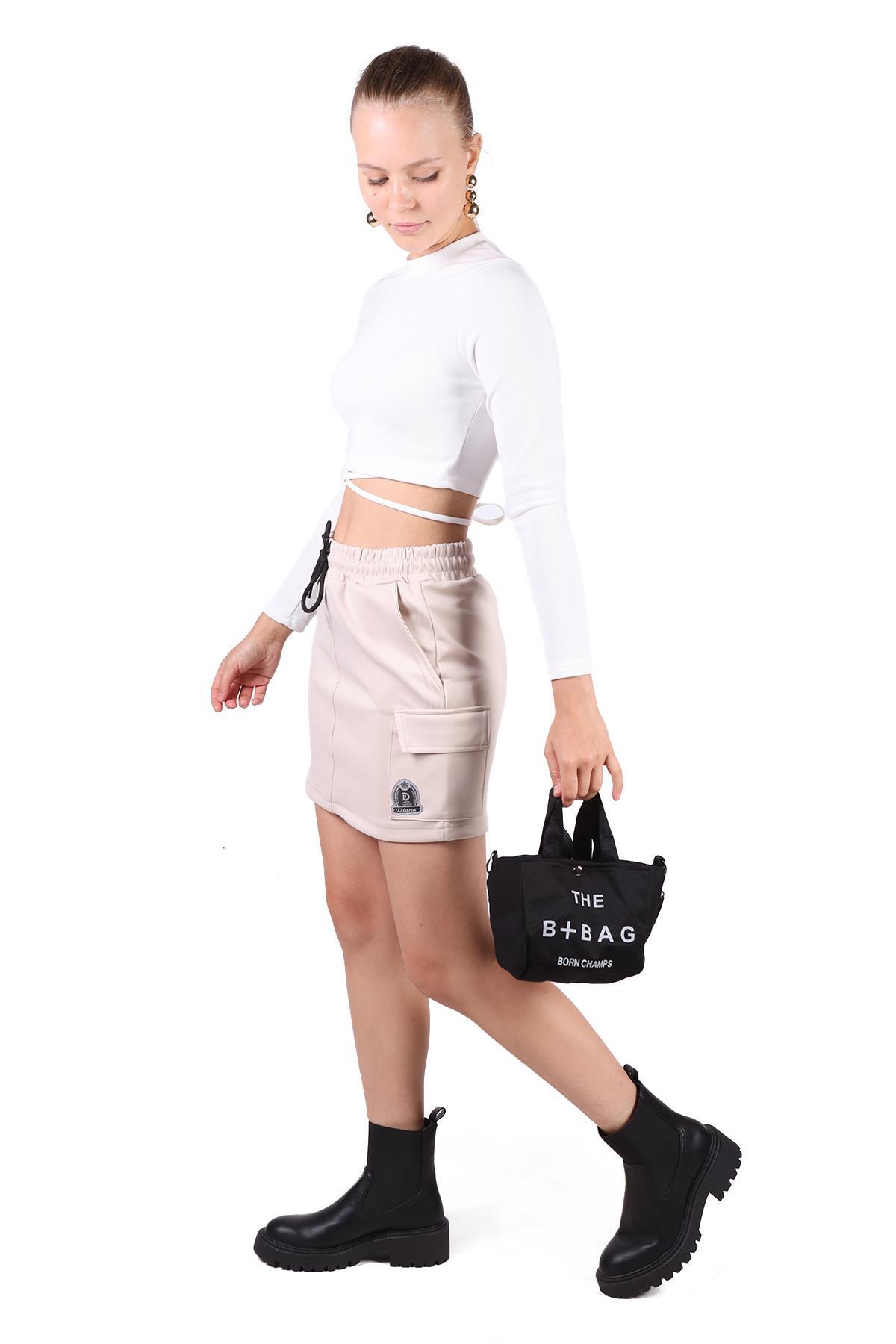 Siyah The B-Bag Mini Çanta 9204 - 6