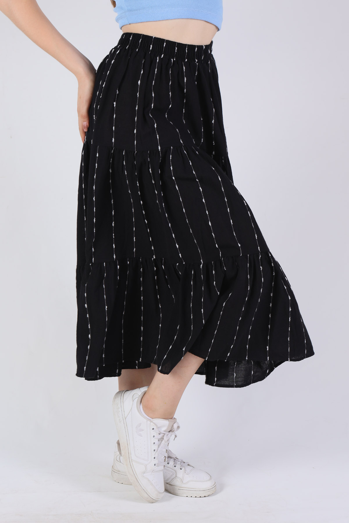 Siyah Şerit Detay Etek 9205 - 2