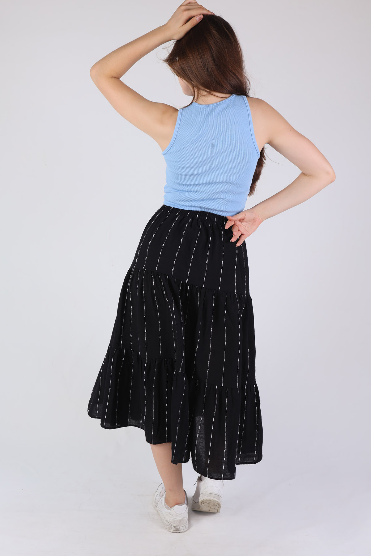 Siyah Şerit Detay Etek 9205 - 4