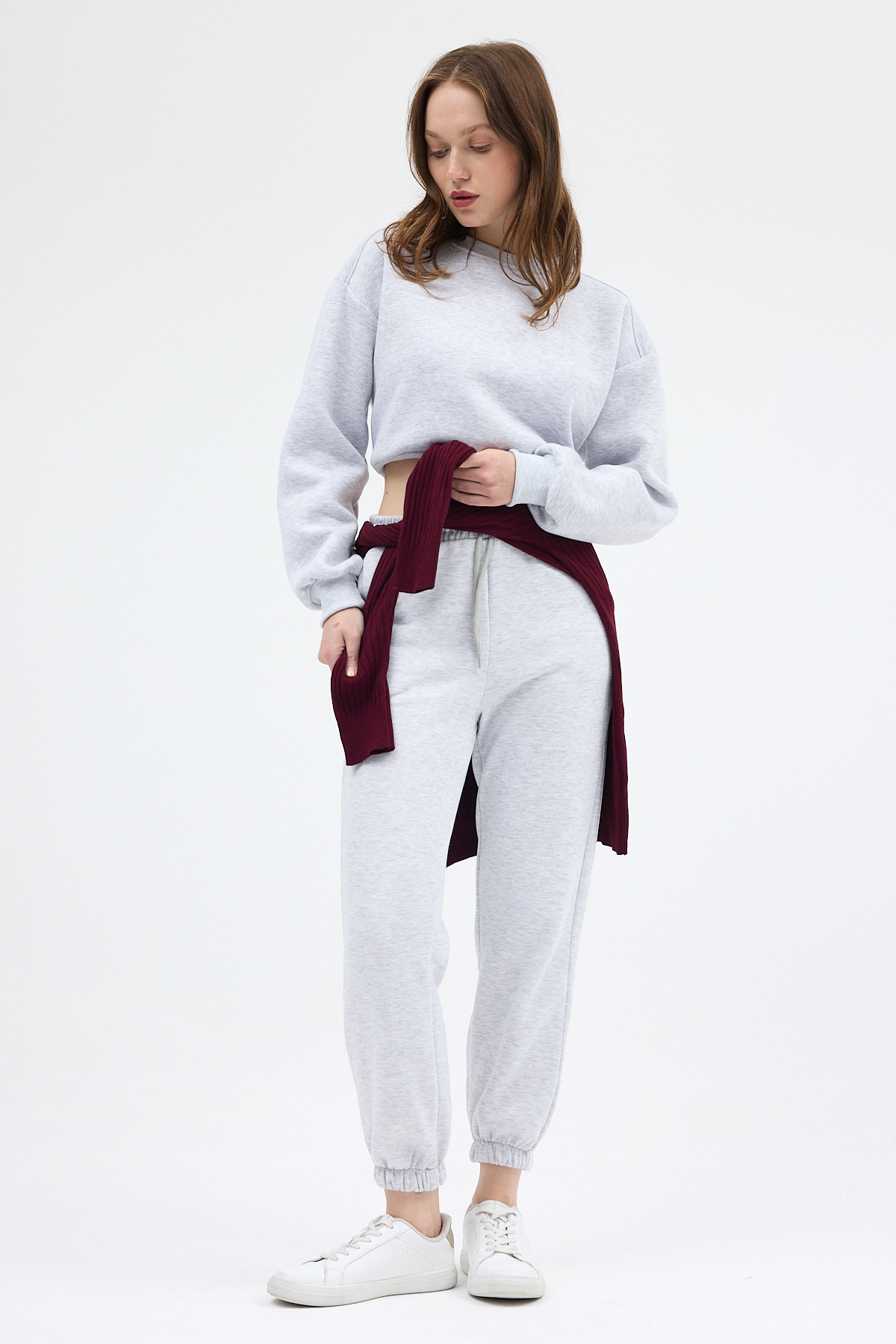 Karmelanj Yan Şerit Detaylı Kadın Eşofman 9209M - 6