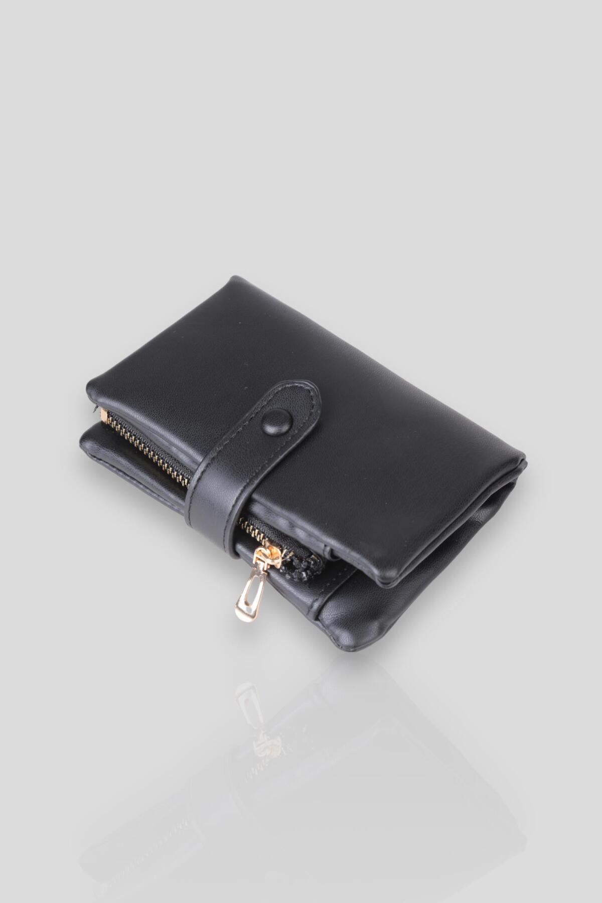 Siyah Çıtçıtlı Cüzdan 9212 - 3