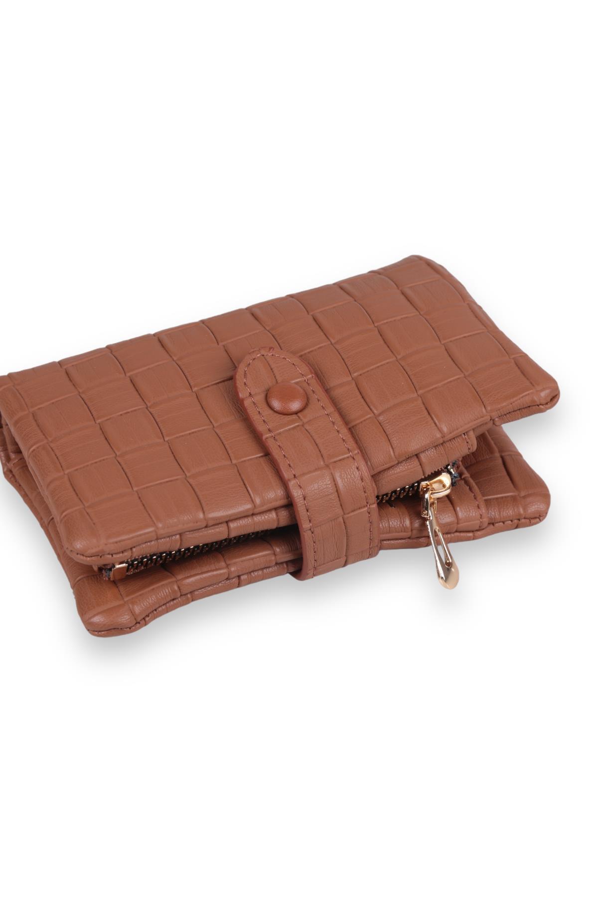 Taba Örgü Desen Dilli Cüzdan 9213 - 3