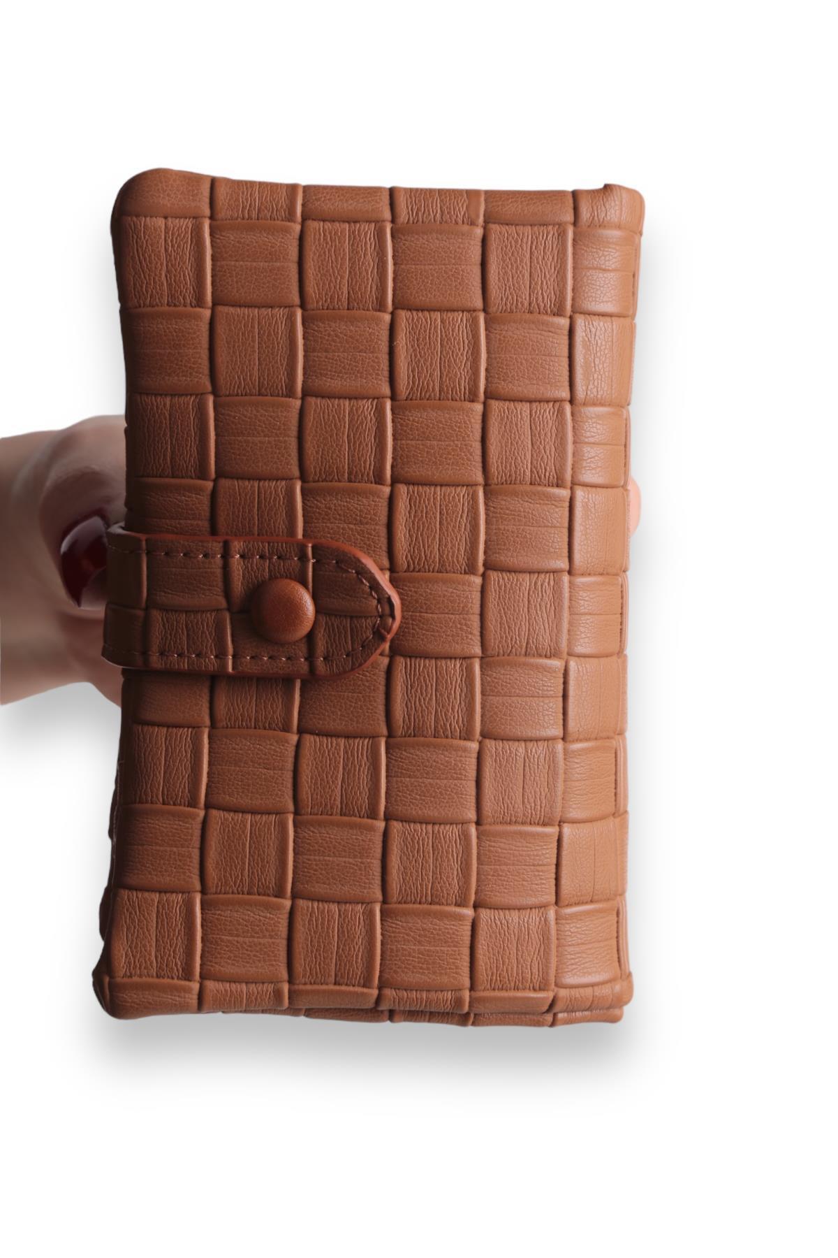 Taba Örgü Desen Dilli Cüzdan 9213 - 5