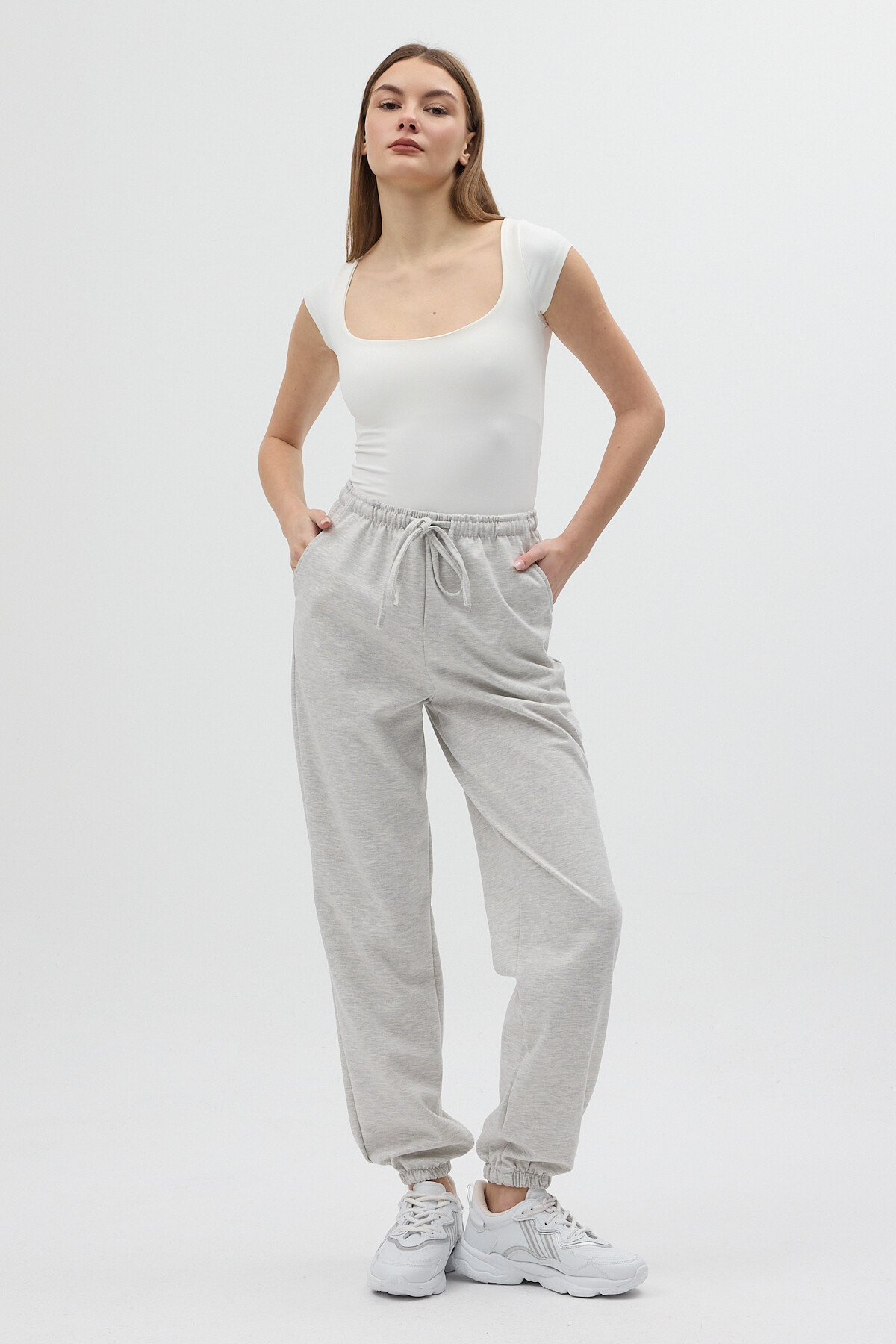 9213M Paça Lastik Eşofman Gri - RAYS